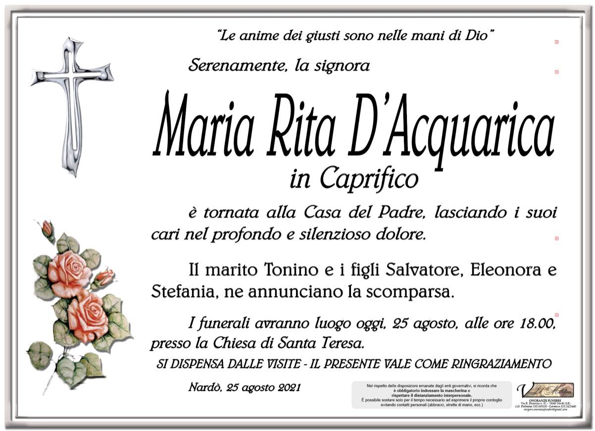 Maria Rita D'Acquarica