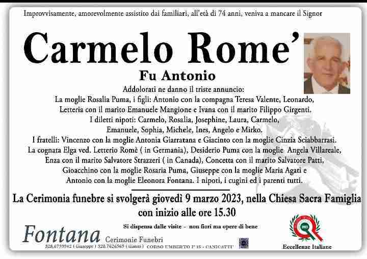 Carmelo Rome'