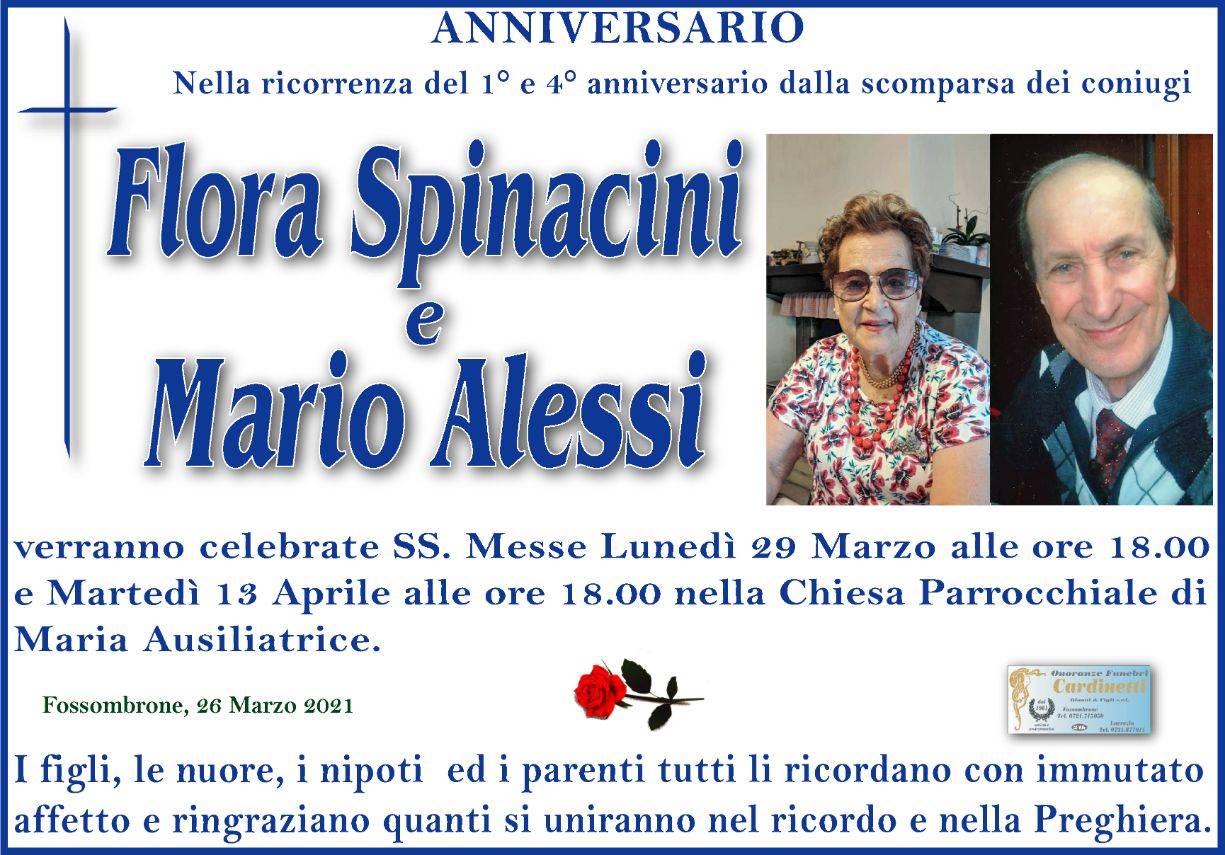 Flora Spinacini e Mario Alessi