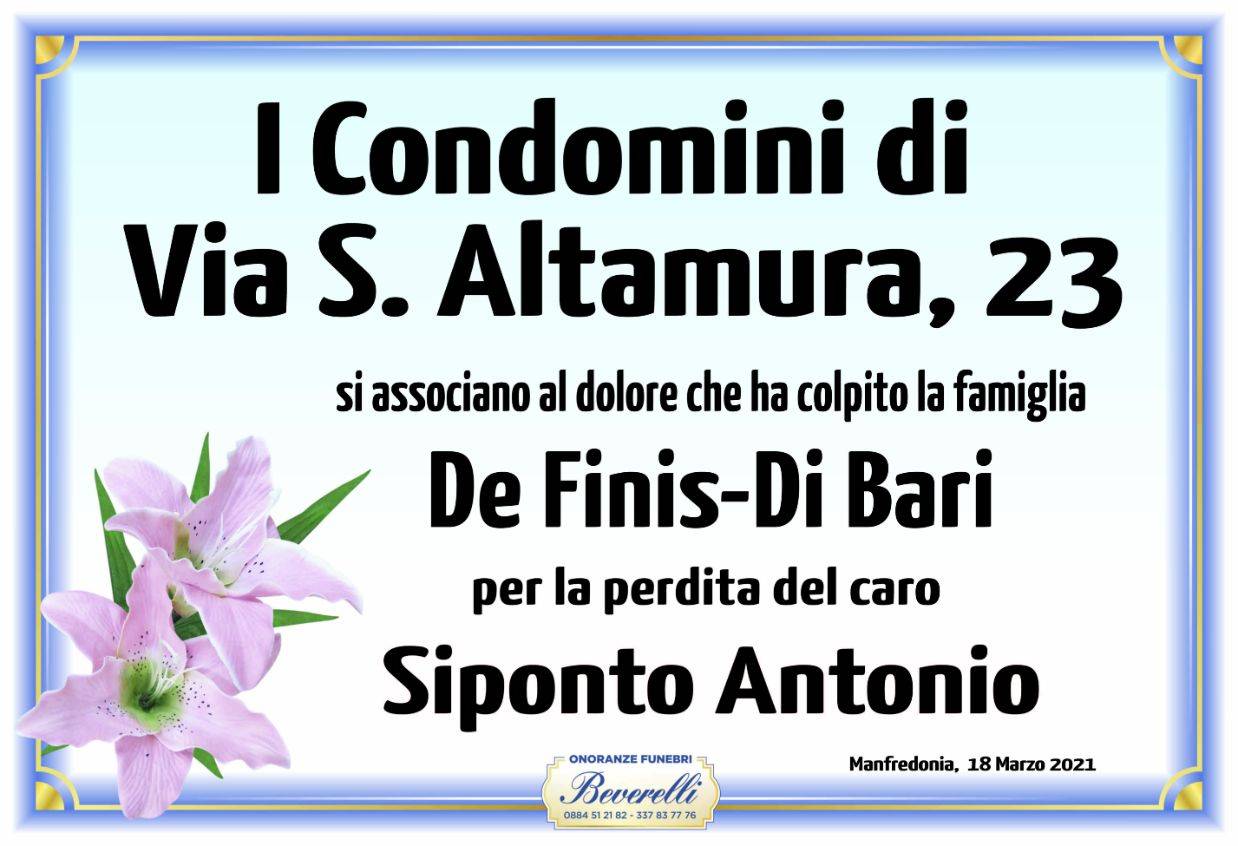 I condomini di Via S. Altamura 23 - Manfredonia