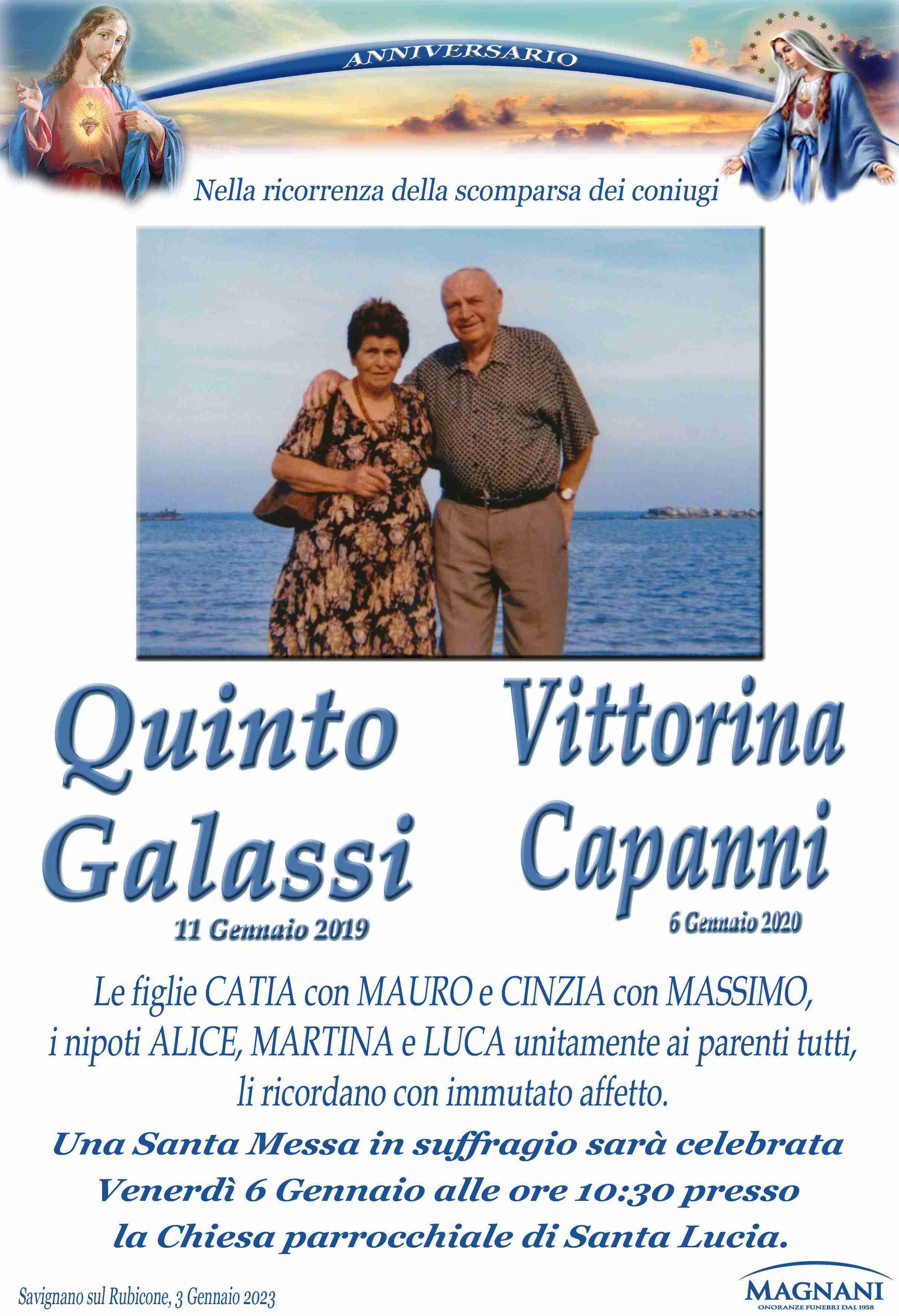 Quinto Galassi e Vittorina Capanni