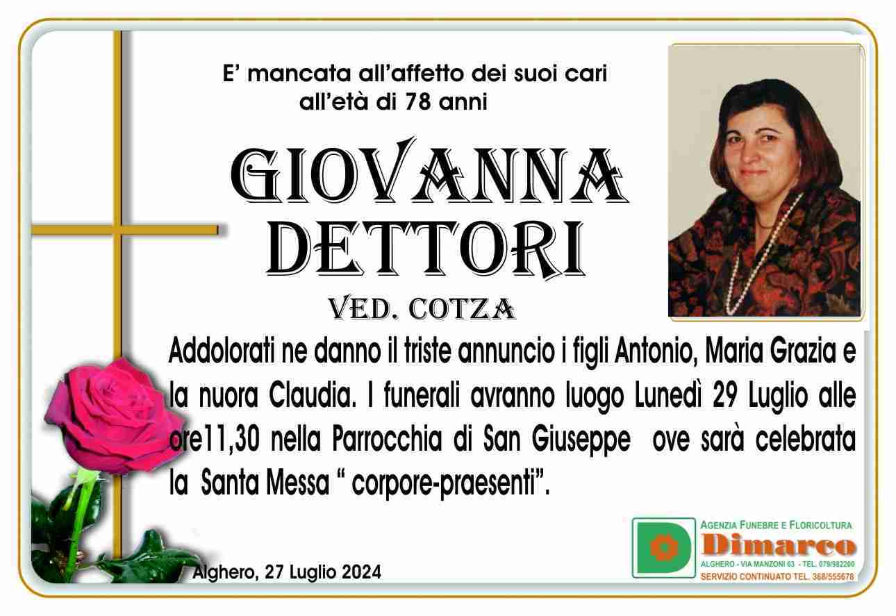 Giovanna Dettori  ved. Cotza