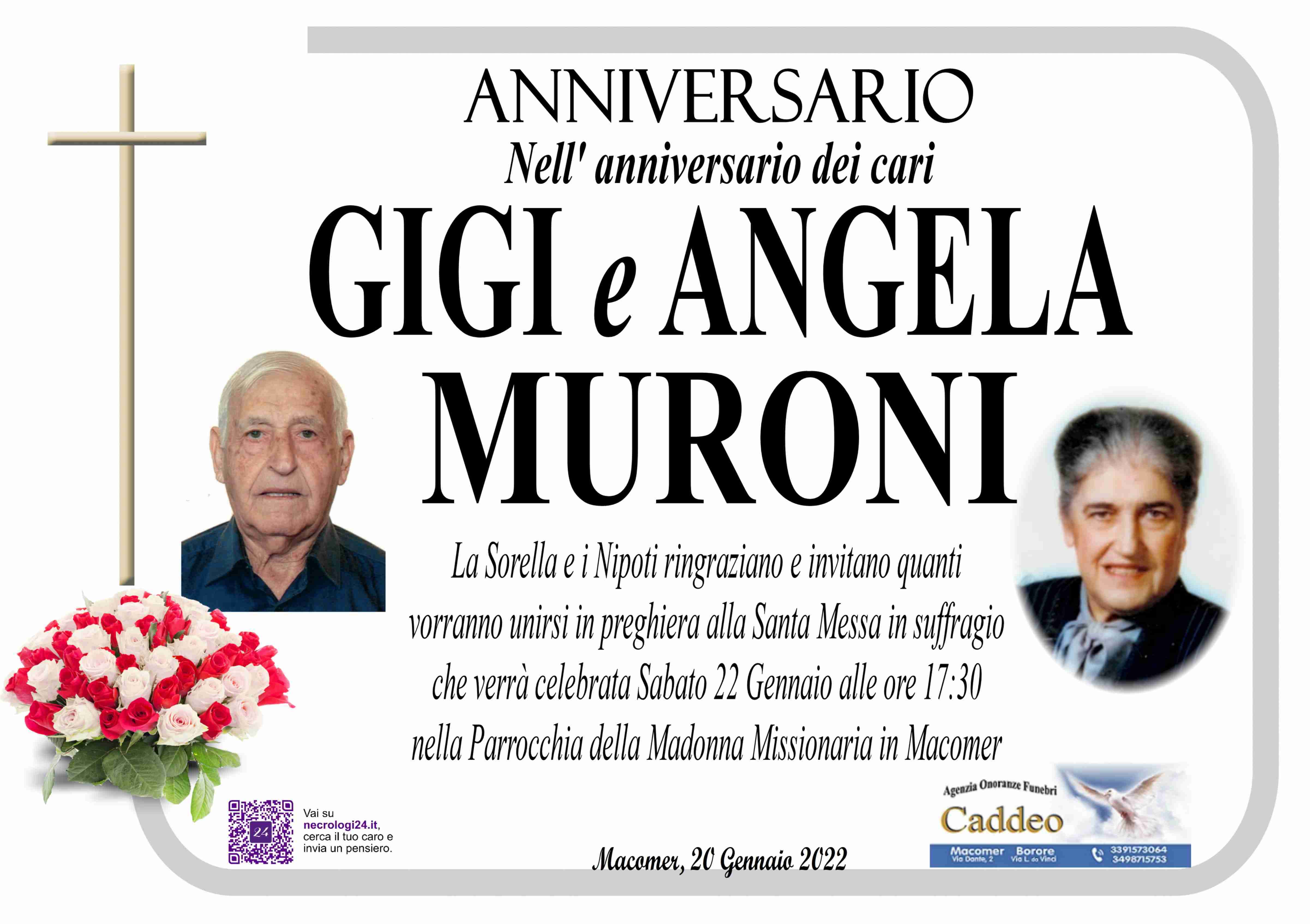 Francesco Luigi Ignazio Muroni e Angela Muroni