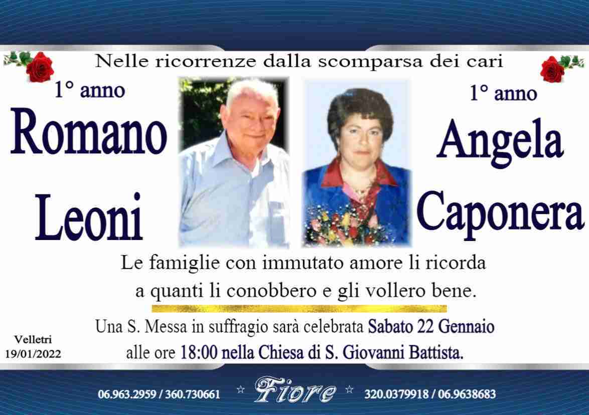 Romano Leoni e Angela Caponera