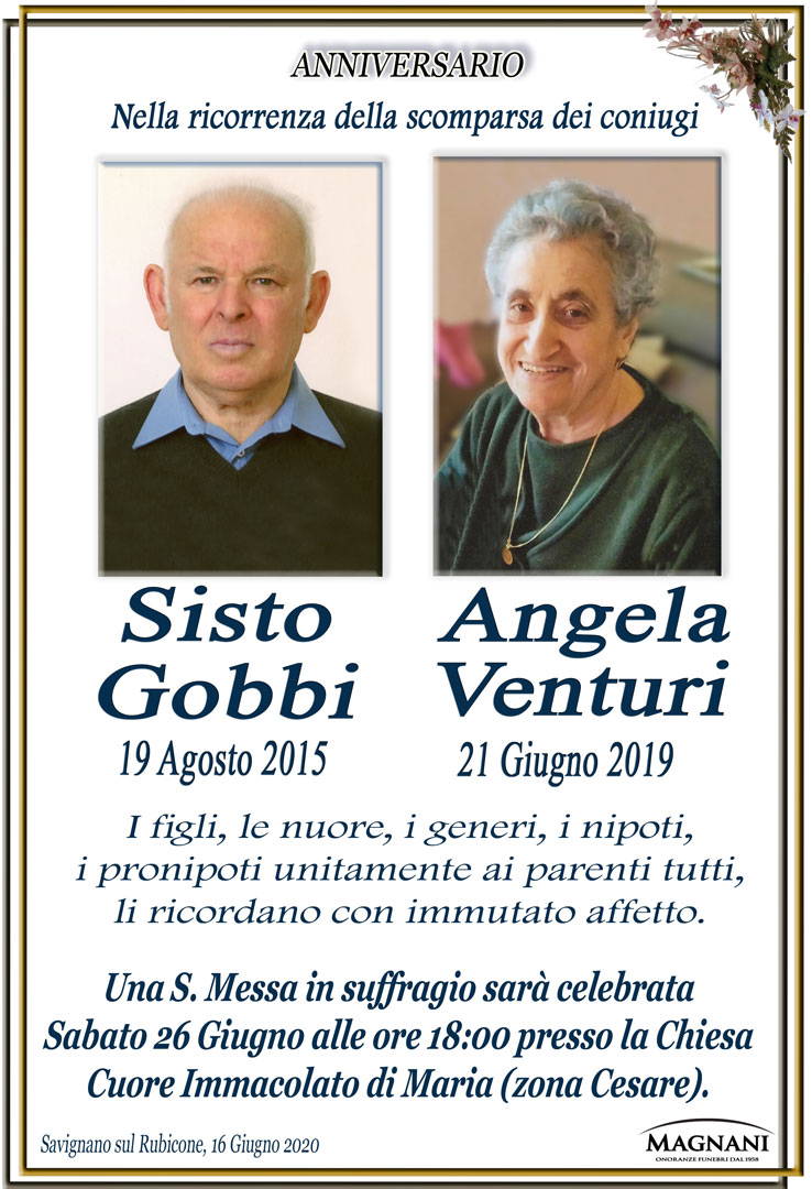 Sisto Gobbi e Angela Venturi