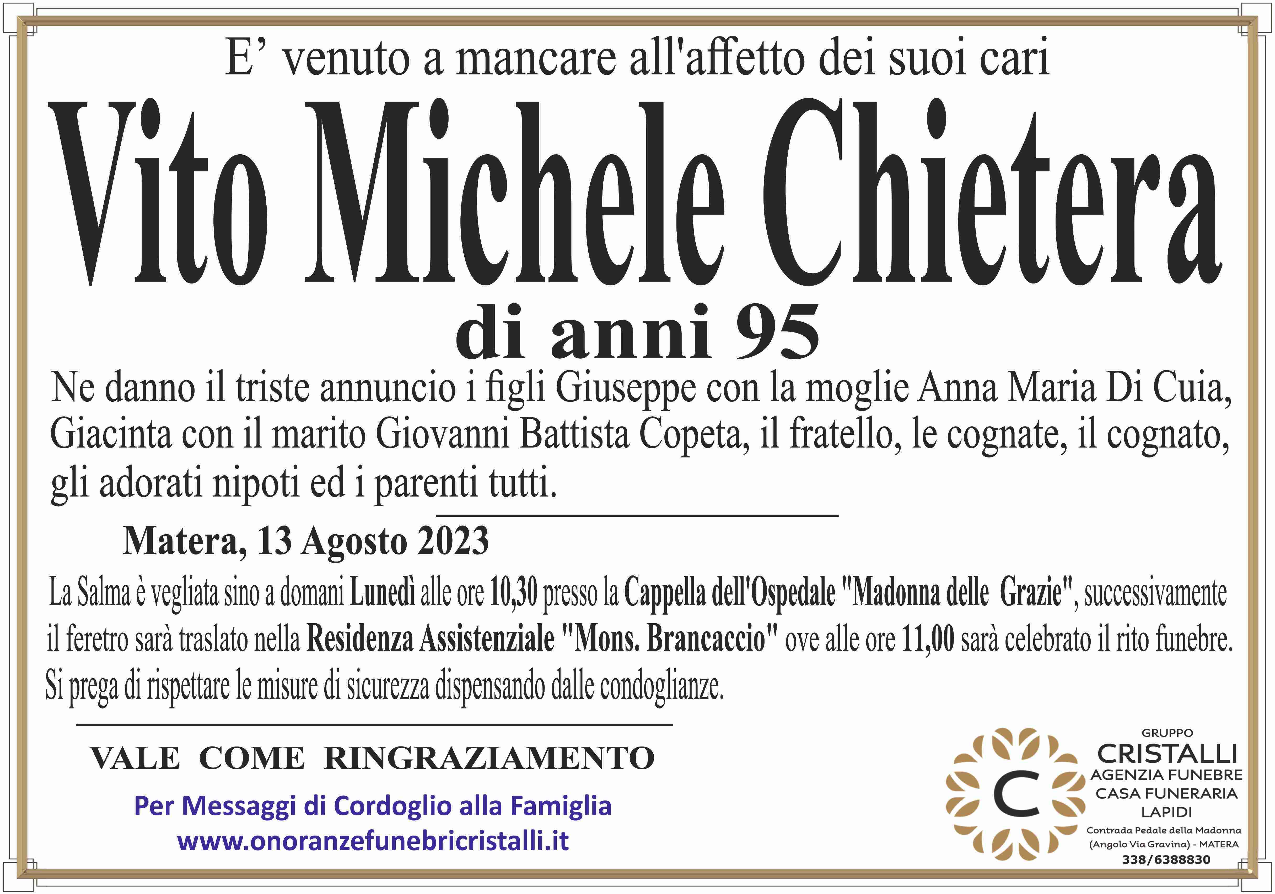Vito Michele Chietera