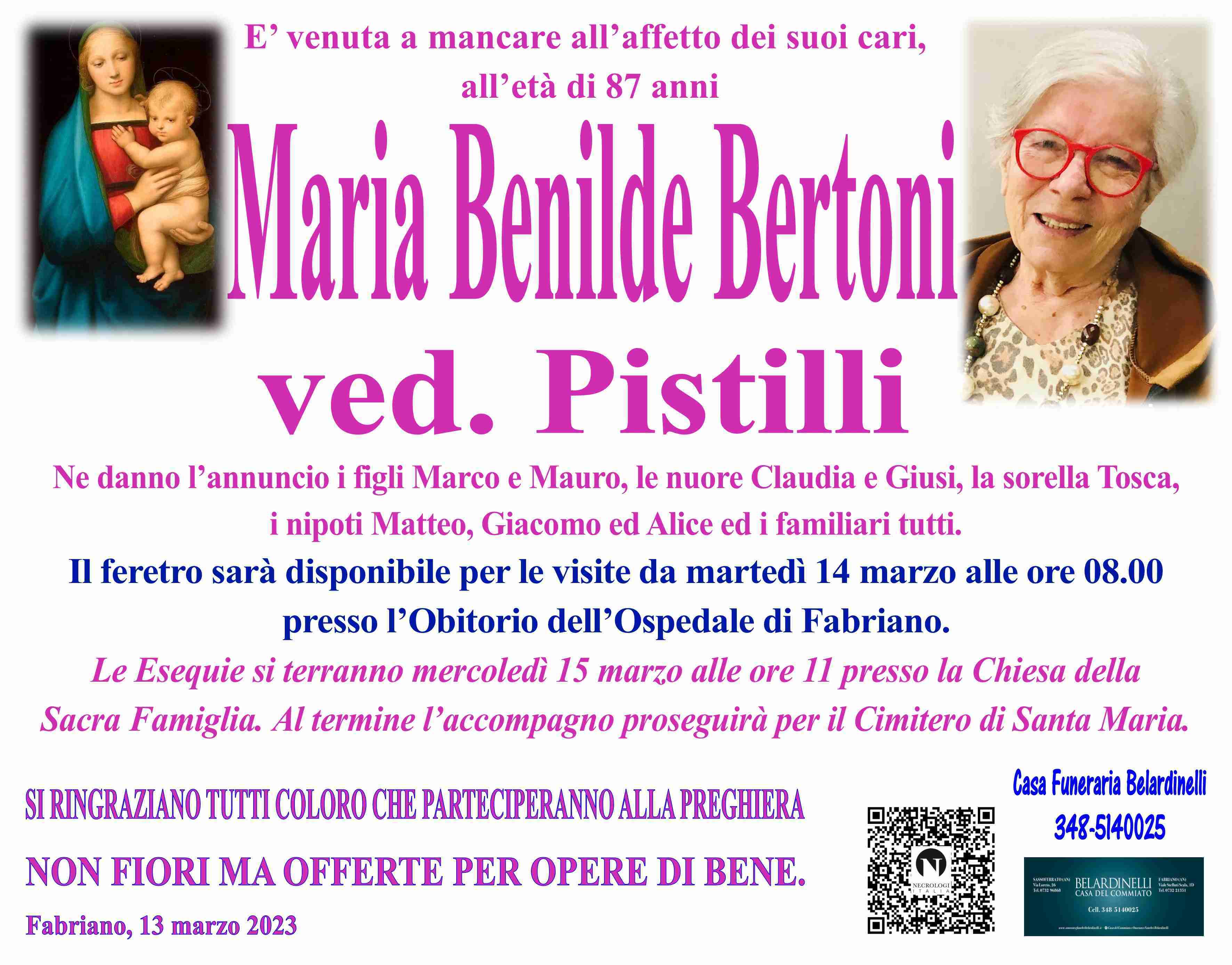 Maria Benilde Bertoni