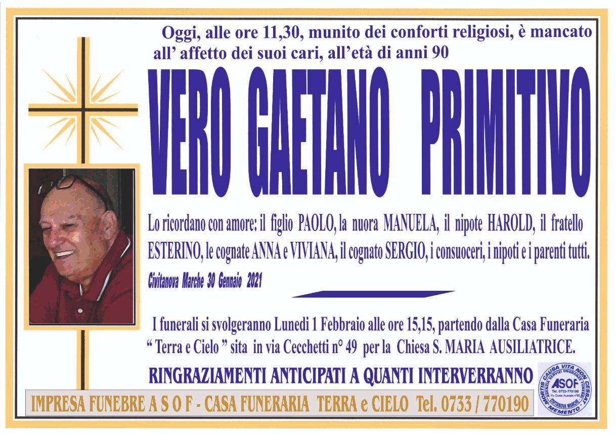 Vero Gaetano Primitivo