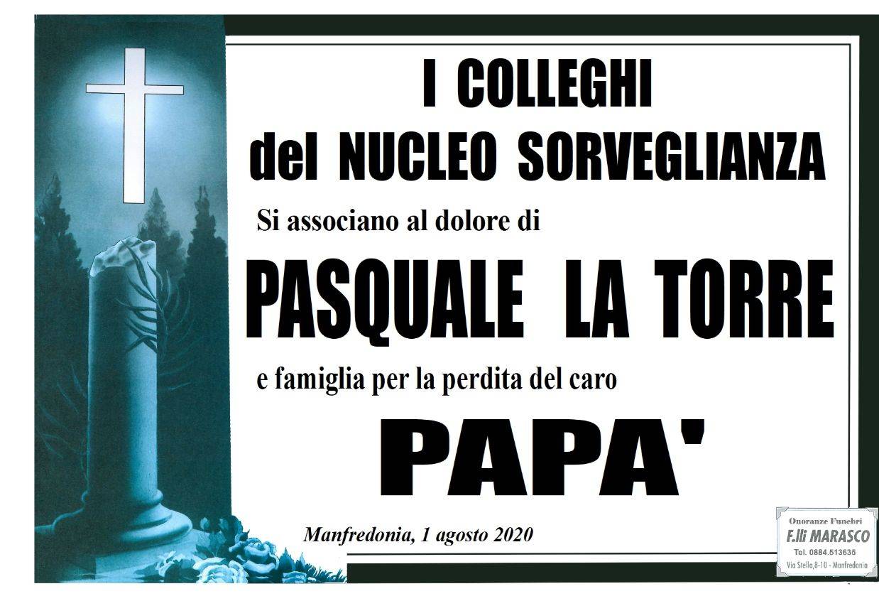 I colleghi del nucleo sorveglianza