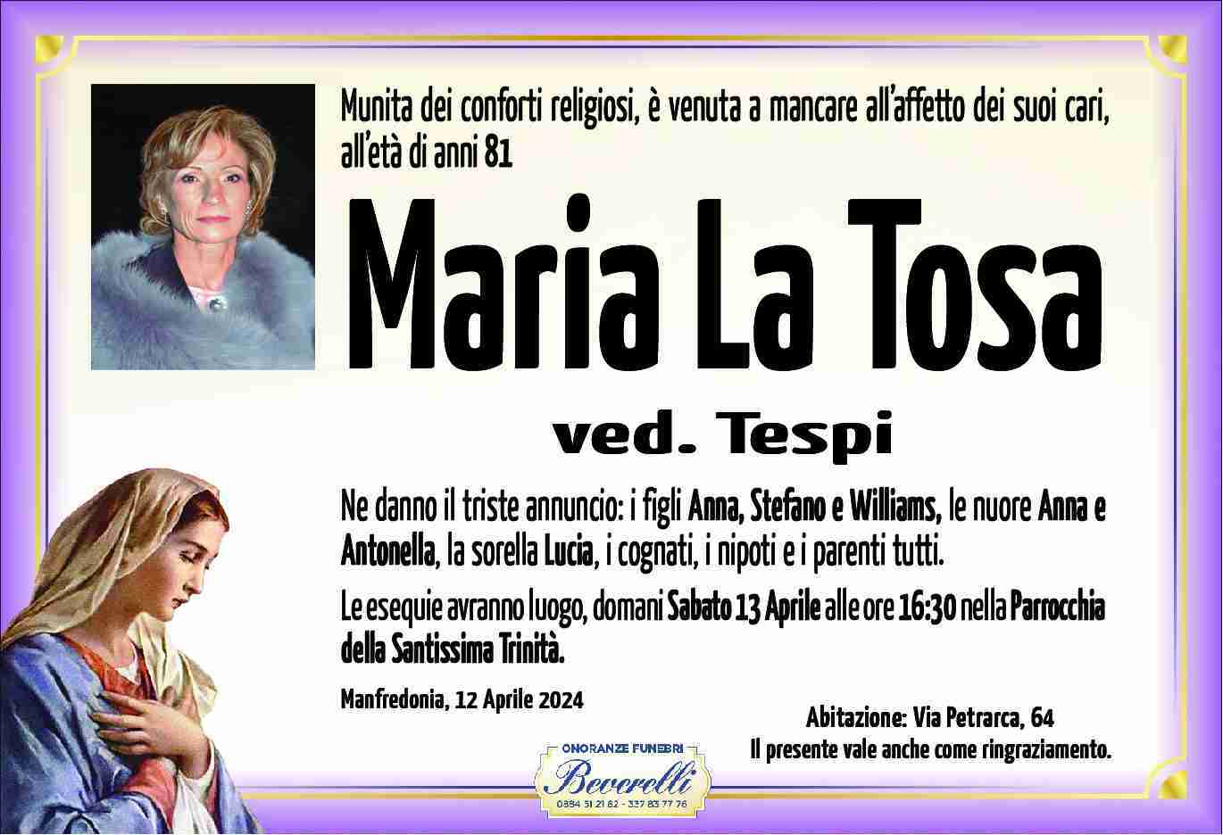 Maria La Tosa