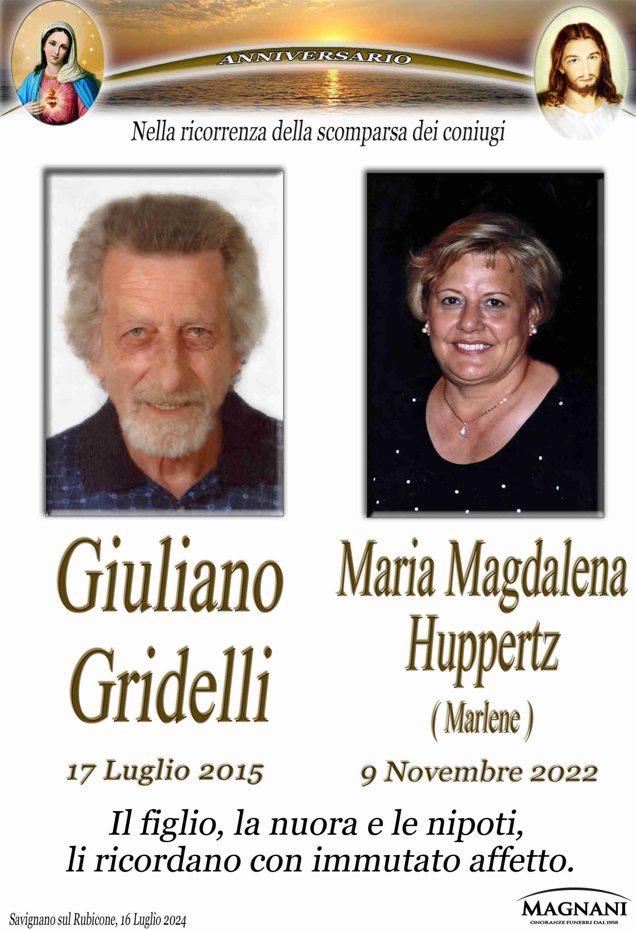 Giuliano Gridelli e Maria Magdalena Huppertz