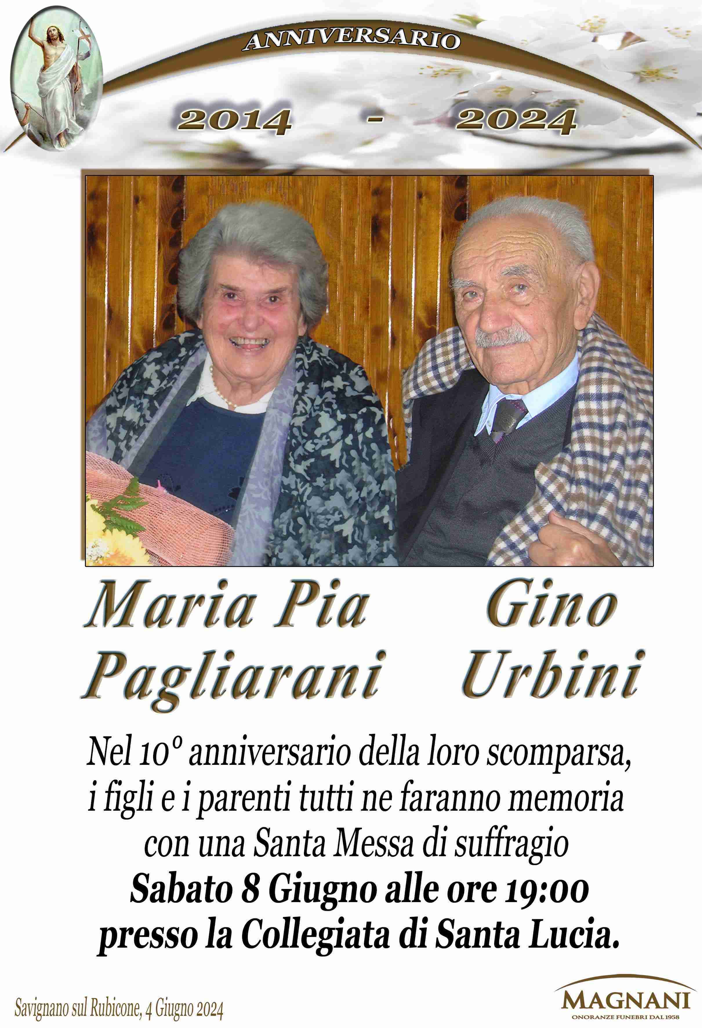 Maria Pia Pagliarani e Gino Urbini