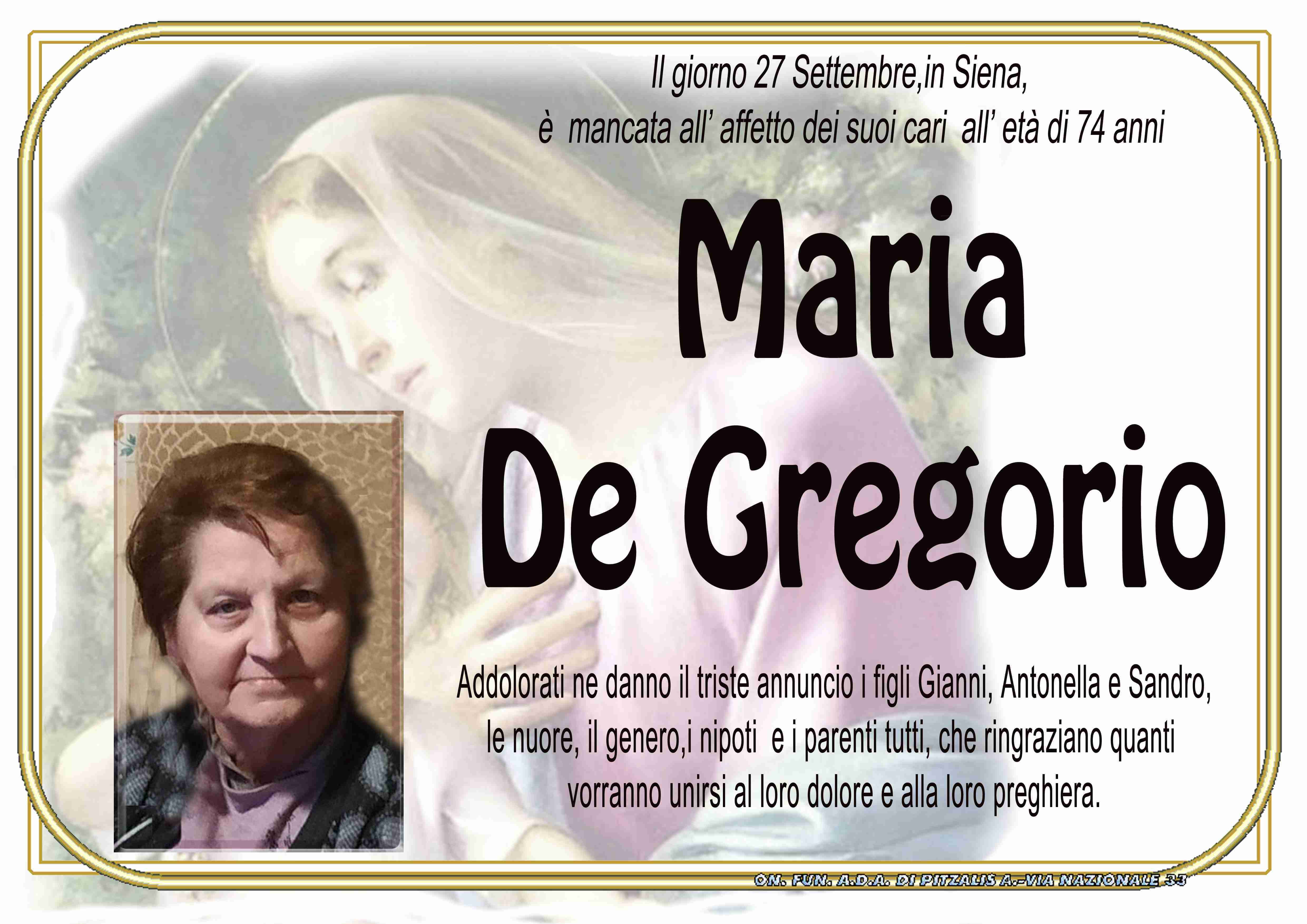 Maria De Gregorio