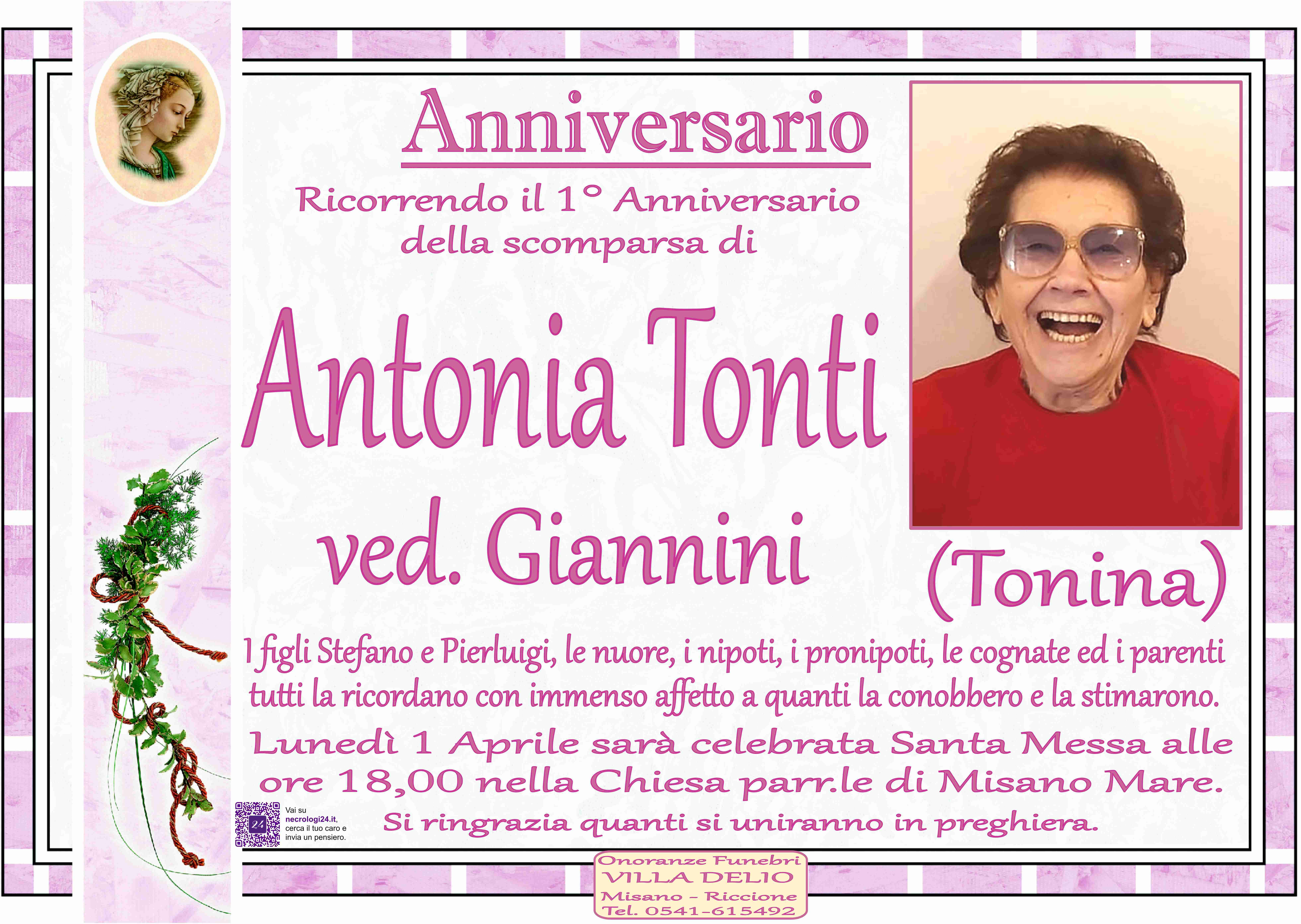 Antonia (Tonina) Tonti ved. Giannini
