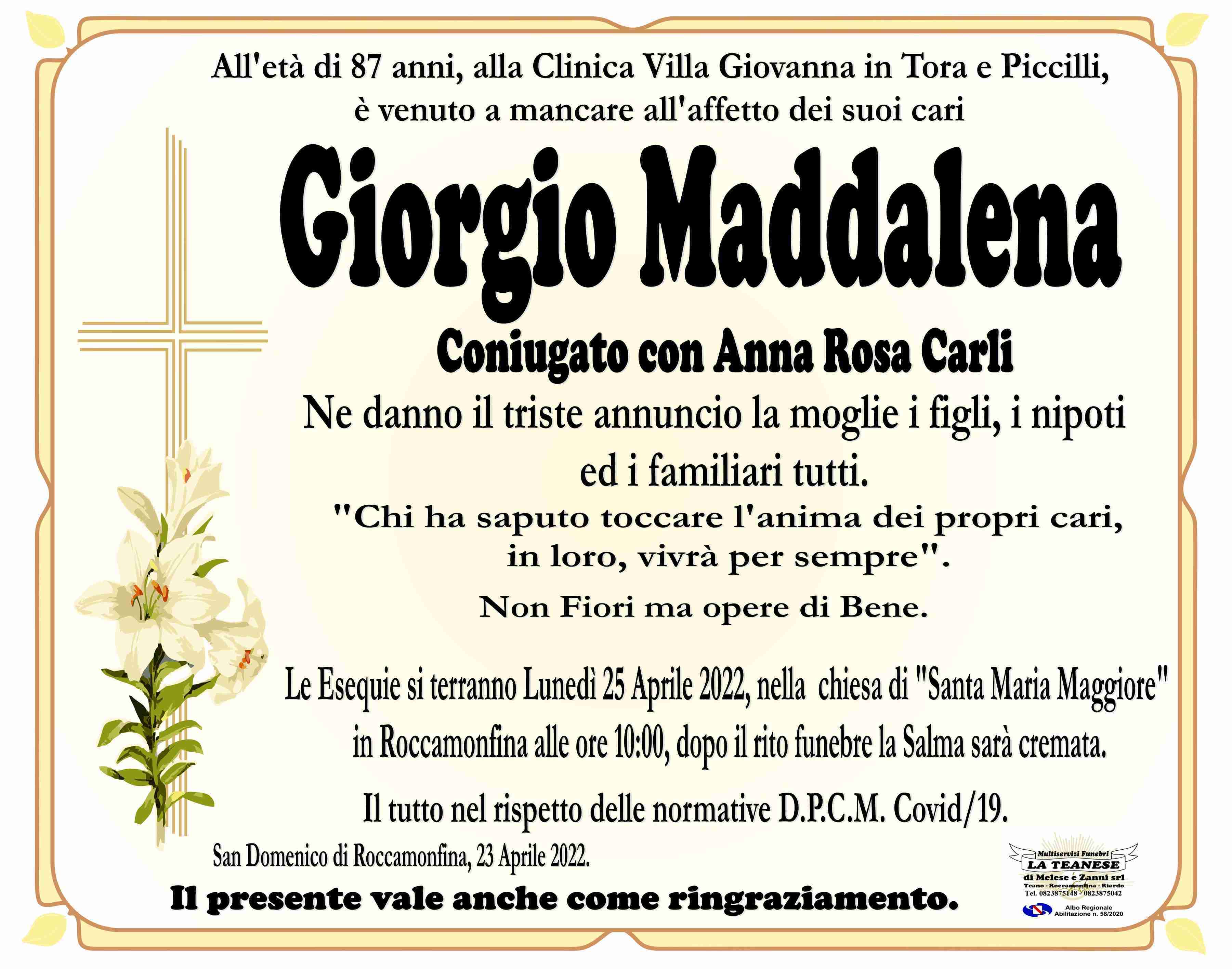 Giorgio Maddalena