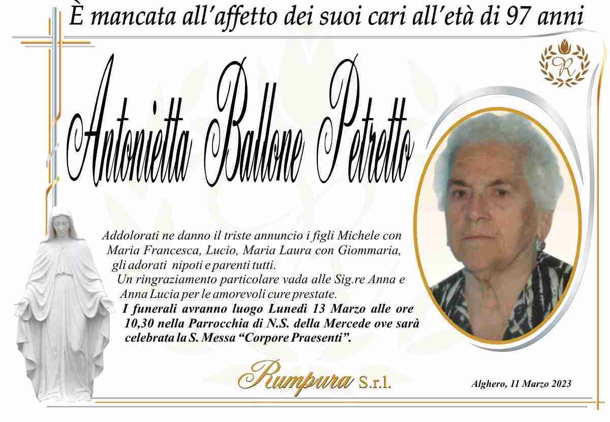 Antonietta Ballone Petretto