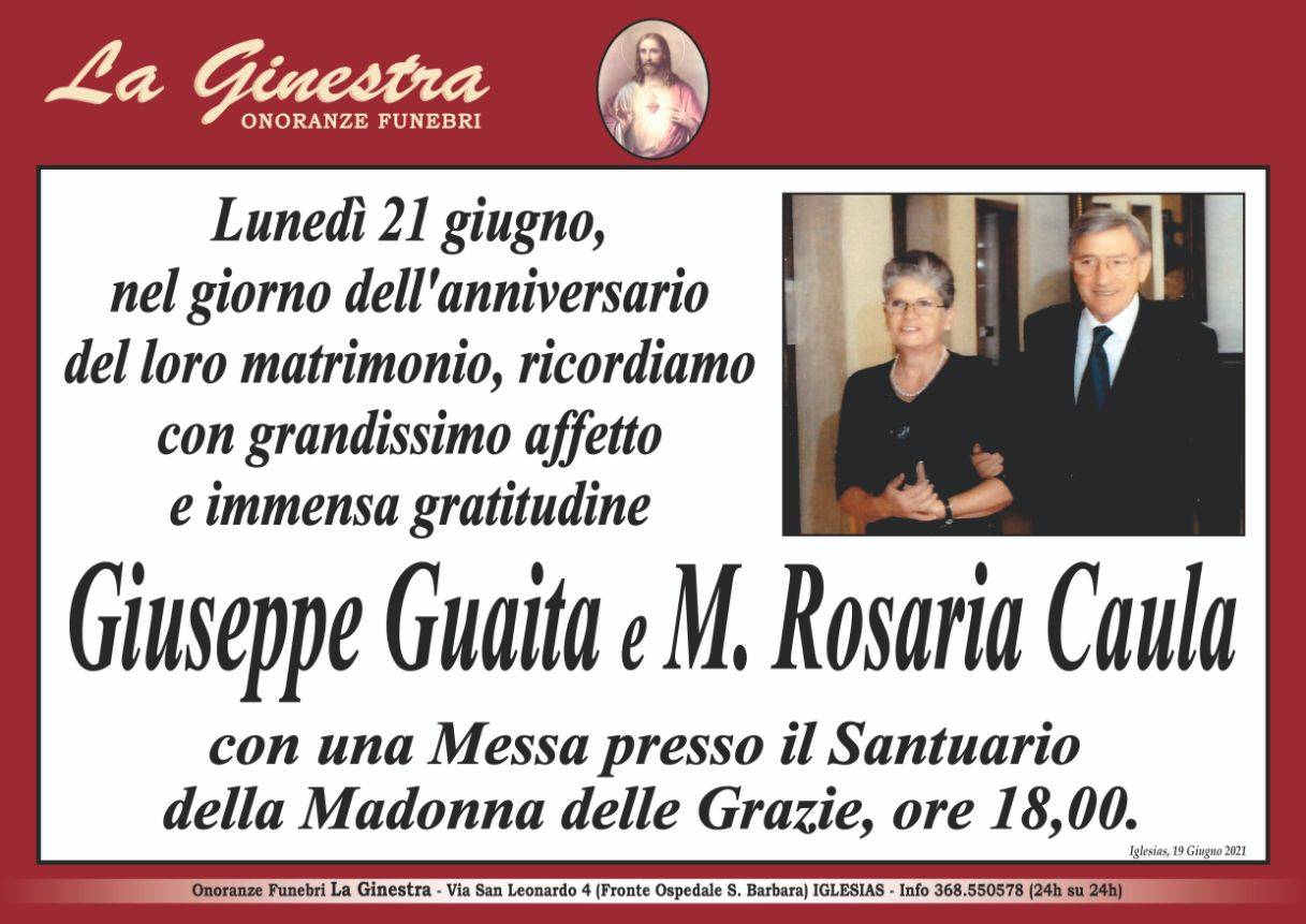 Giuseppe Guaita e Maria Rosaria Caula