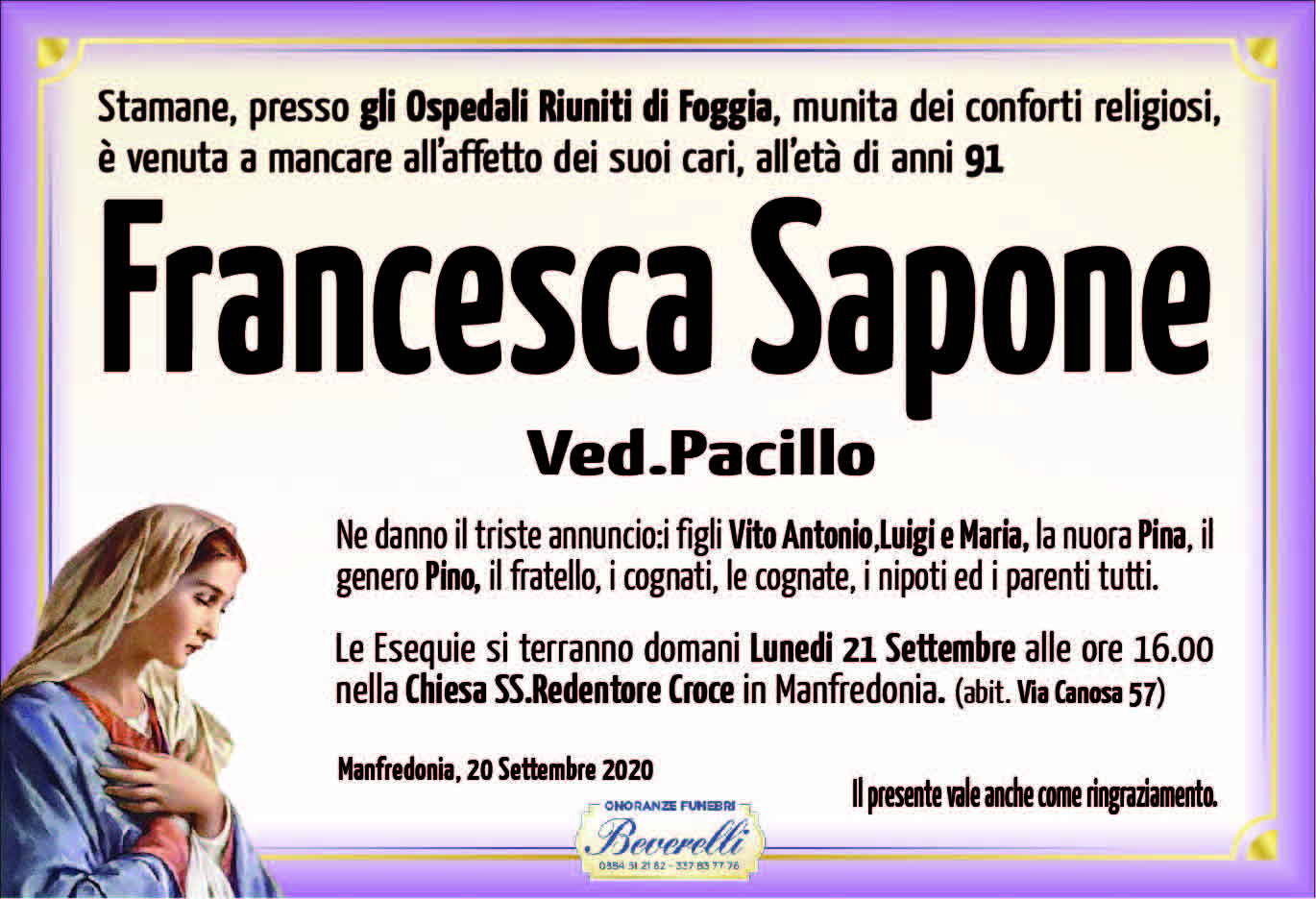 Francesca Sapone