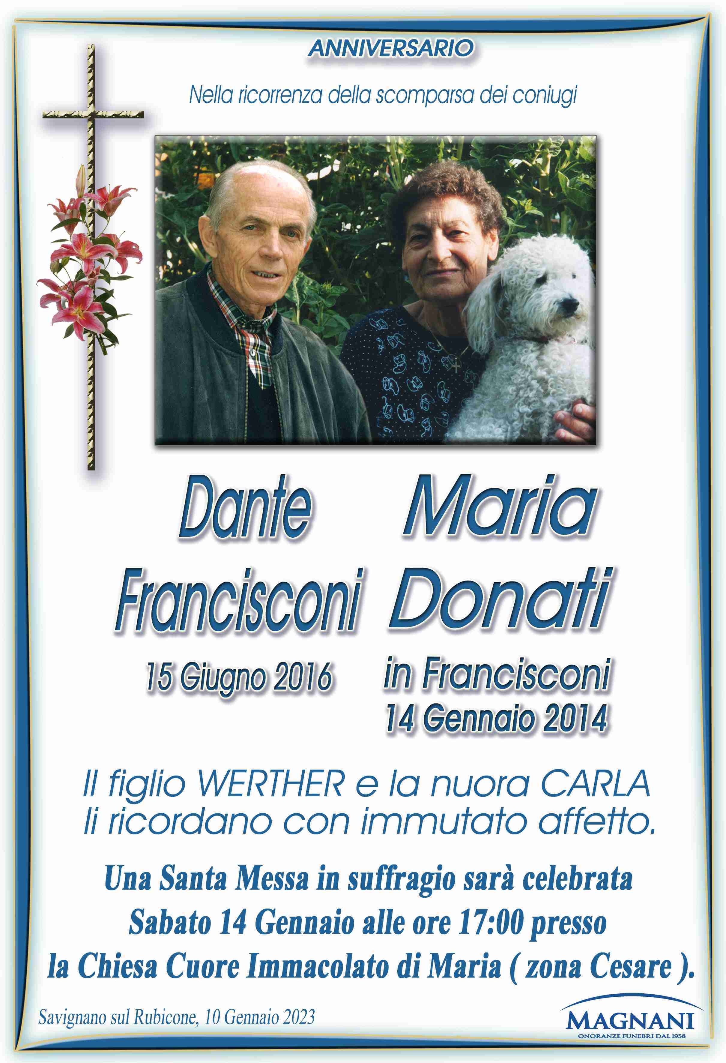 Dante Francisconi e Maria Donati