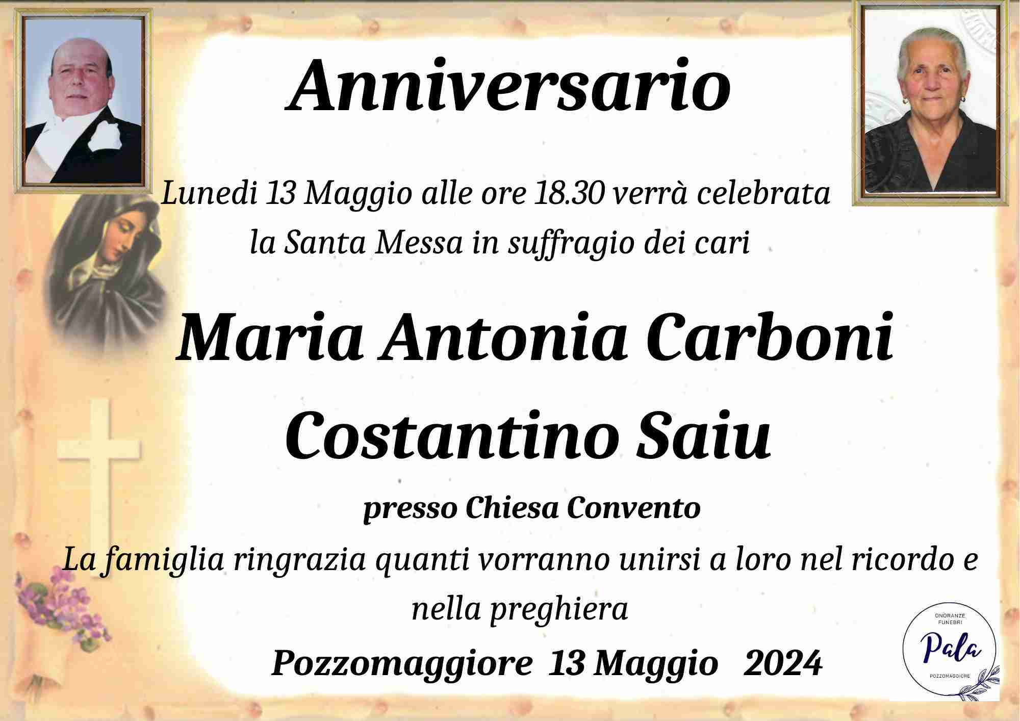 Maria Antonia Carboni / Costantino Saiu
