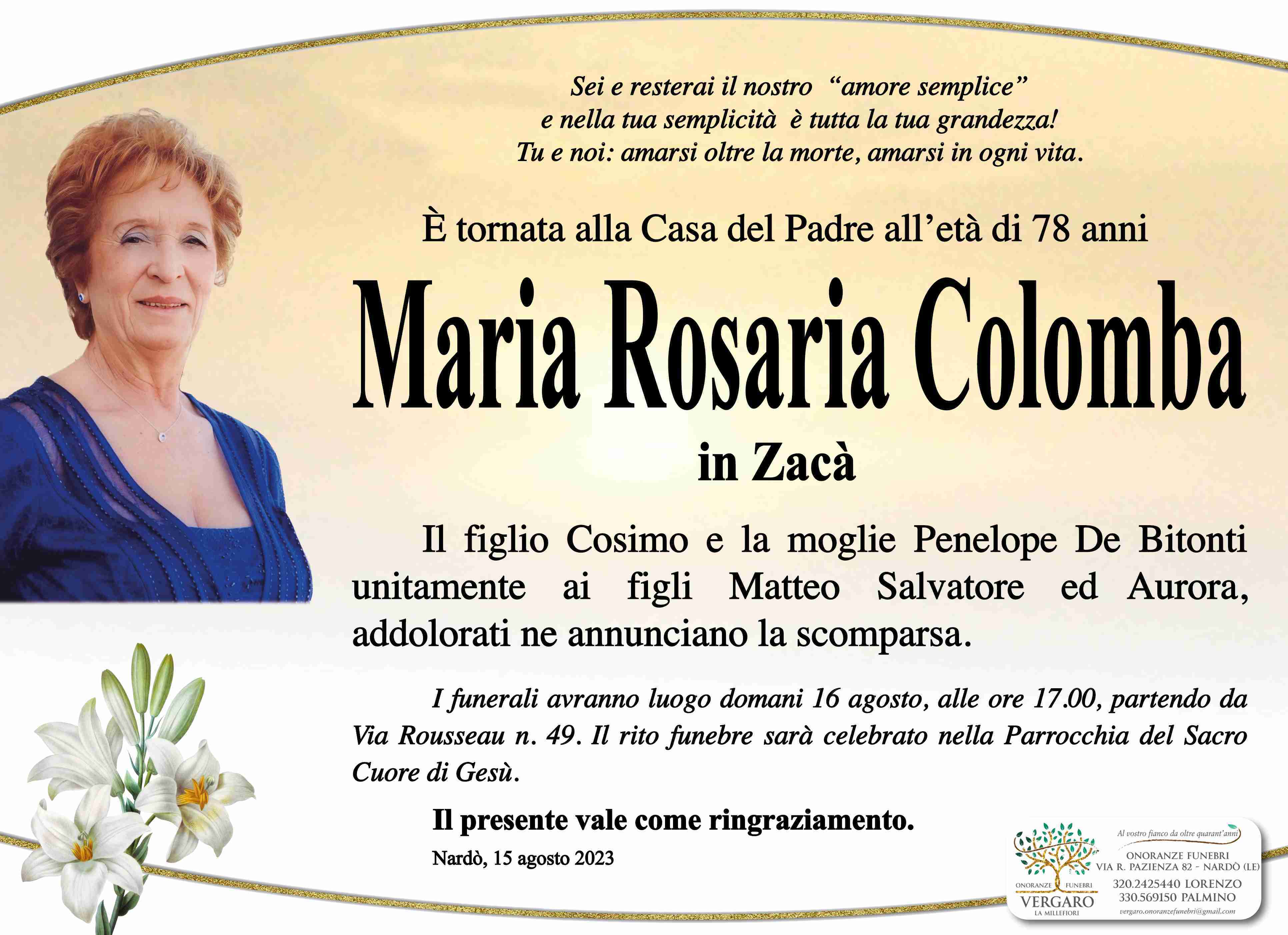 Maria Rosaria Colomba