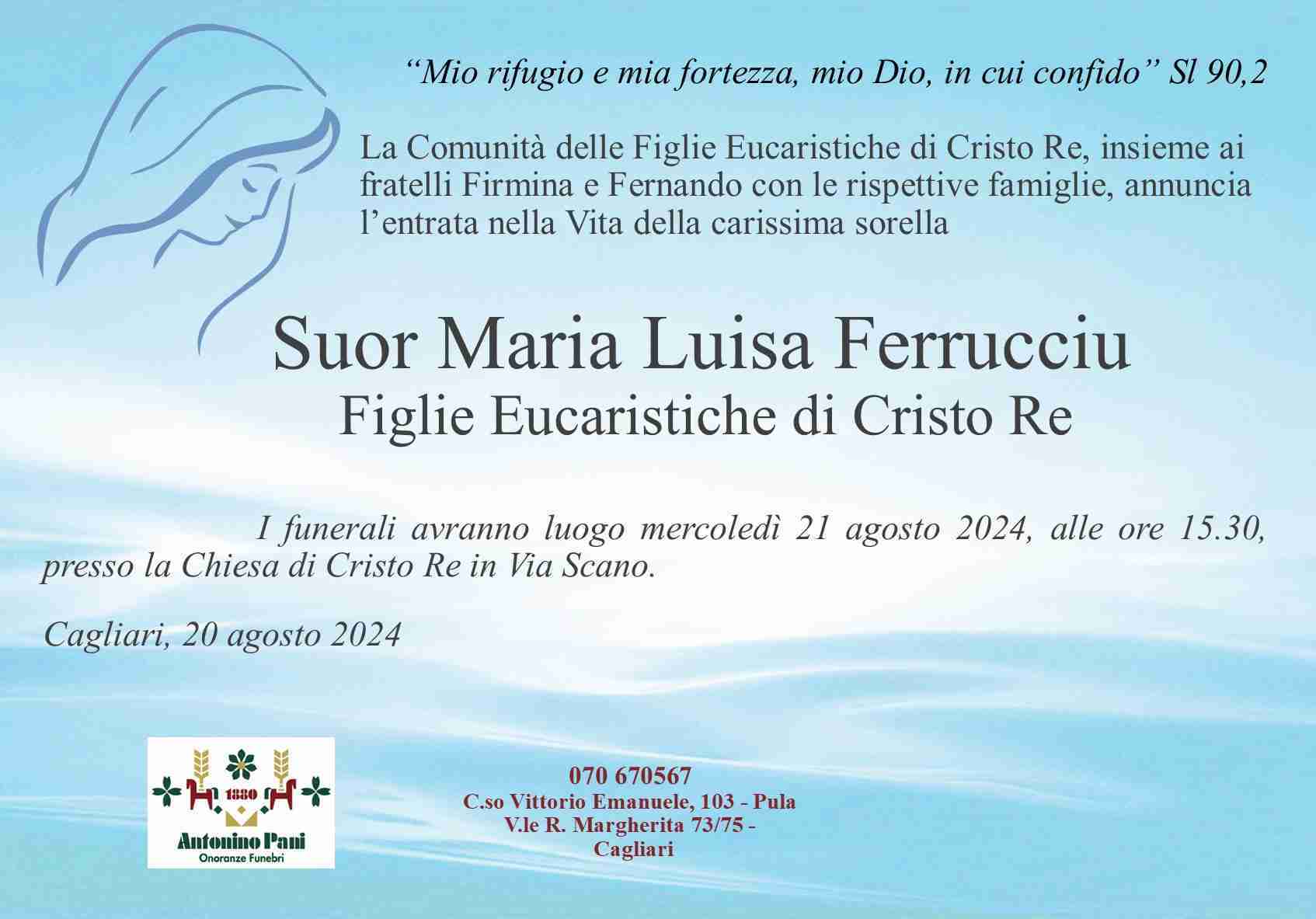 Suor Maria Luisa Ferrucciu