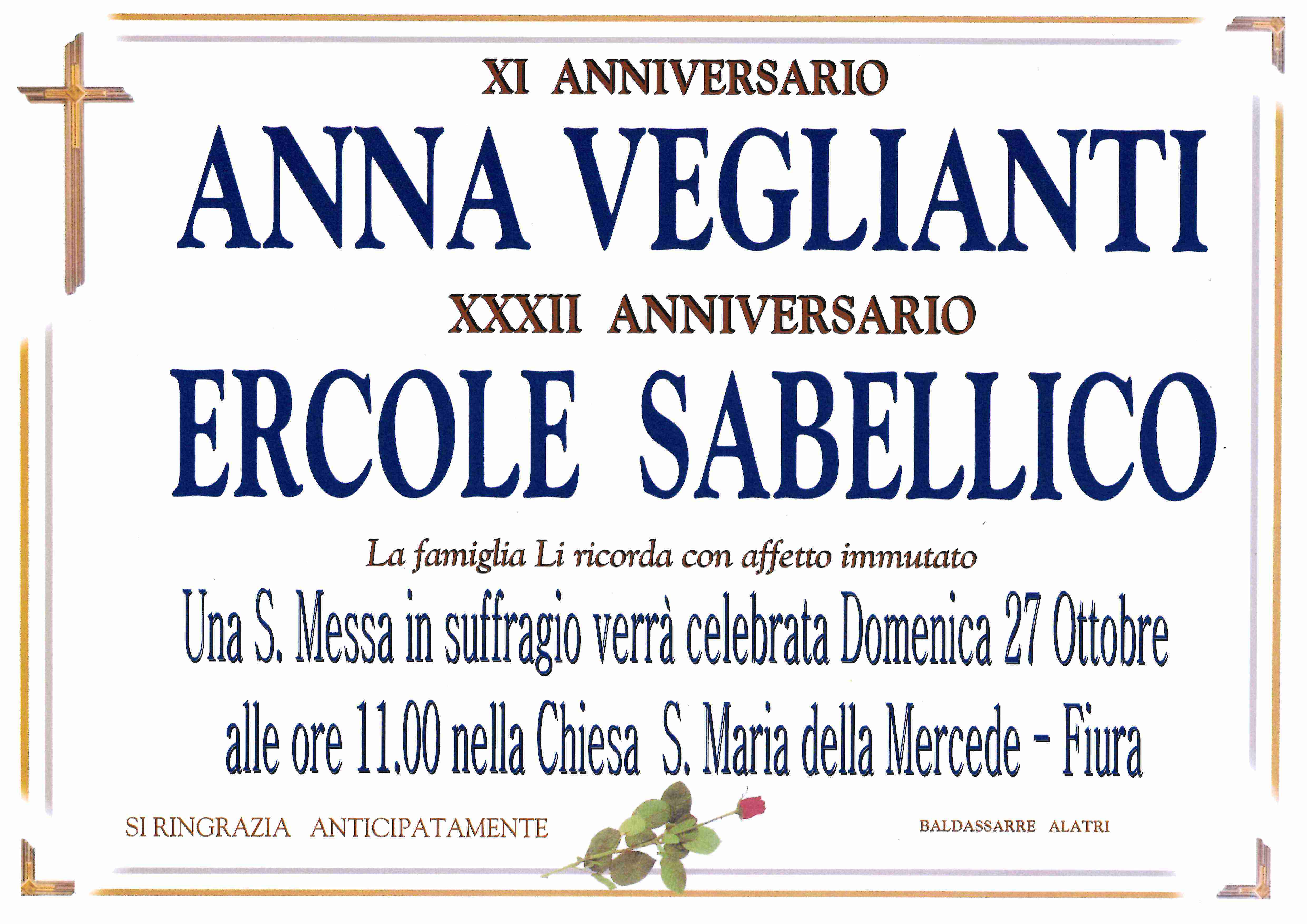 Anna Veglianti e   Ercole  Sabellico