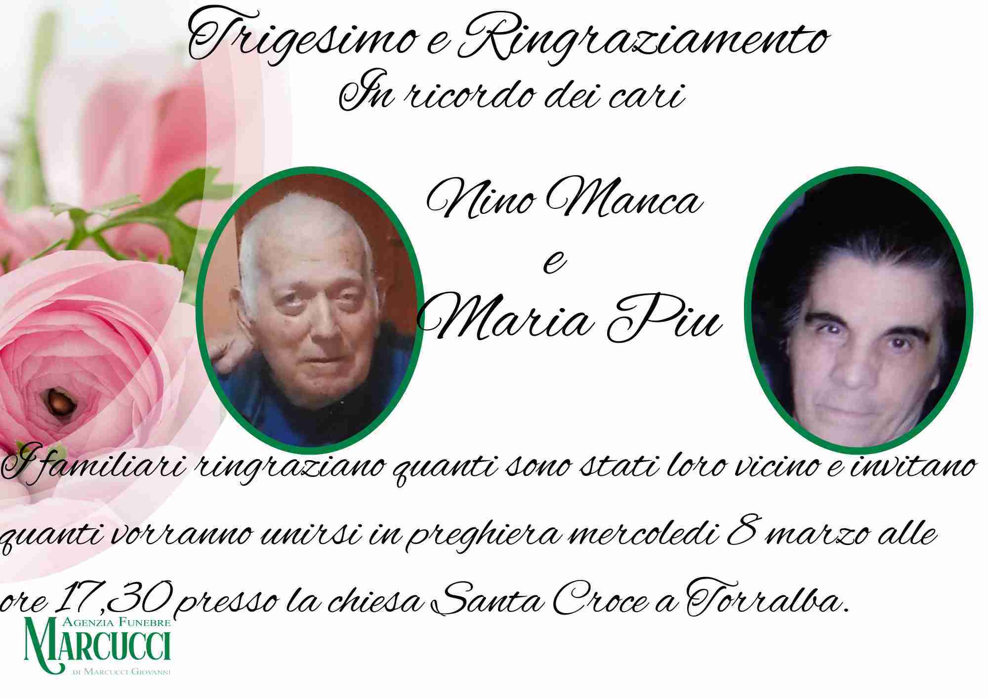 Nino Manca e Maria Piu