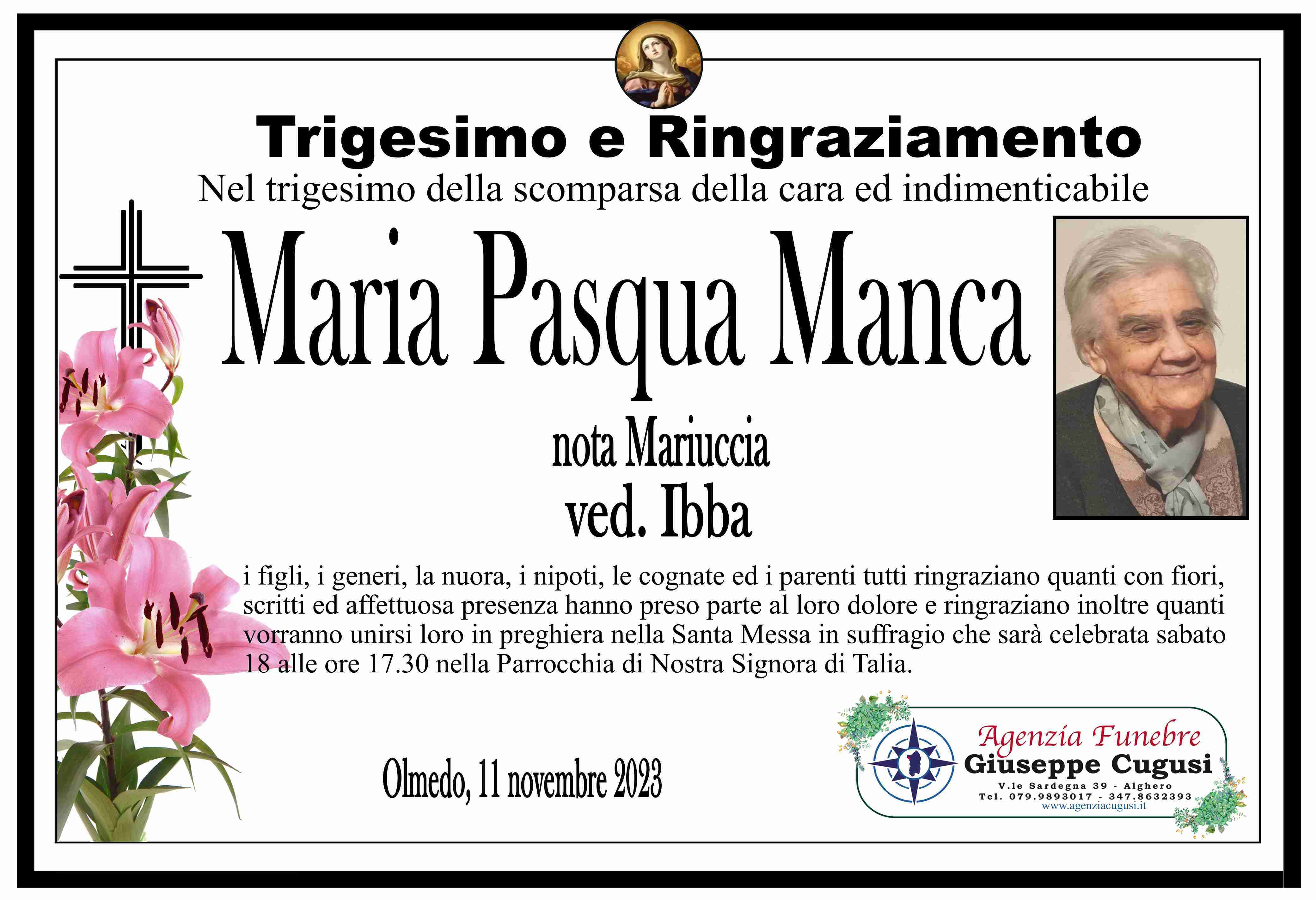 Maria Pasqua Manca