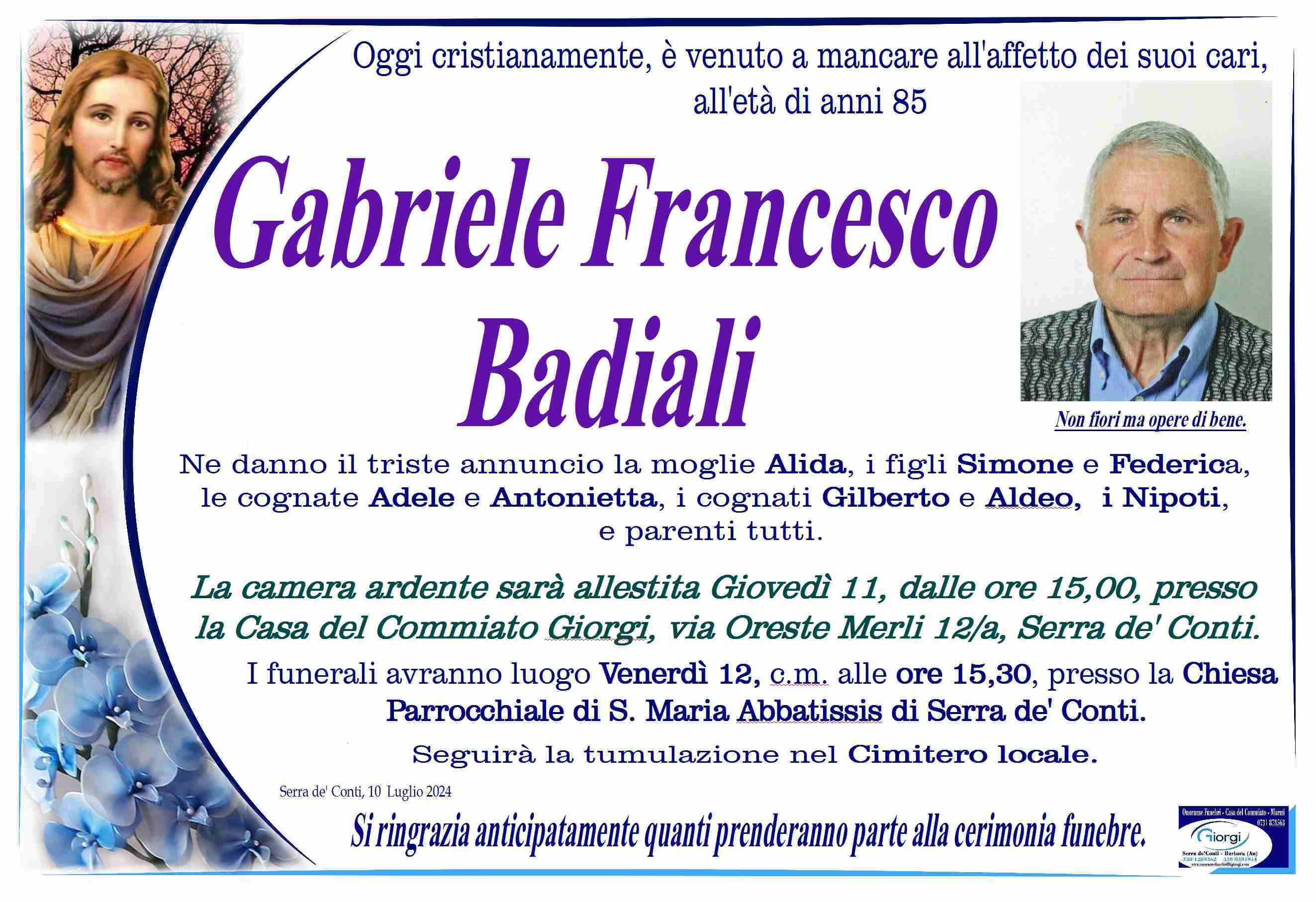 Gabriele Francesco Badiali