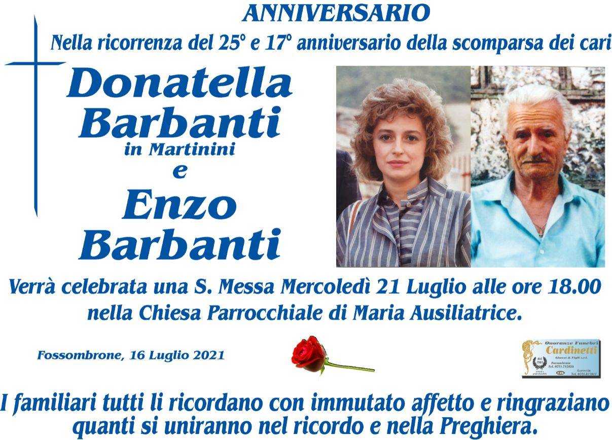 Donatella Barbanti e Enzo Barbanti