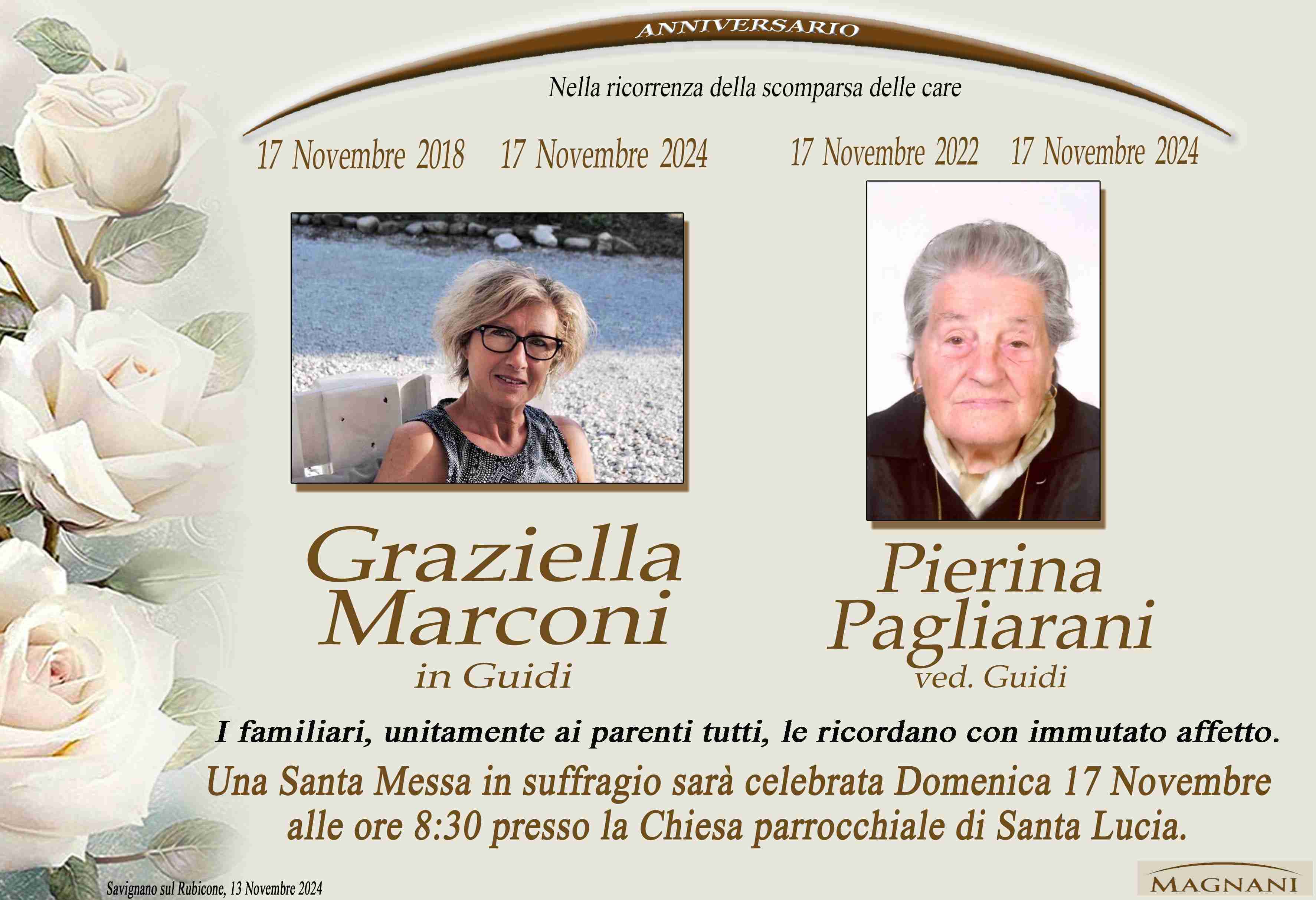 Graziella Marconi e Pierina Pagliarani