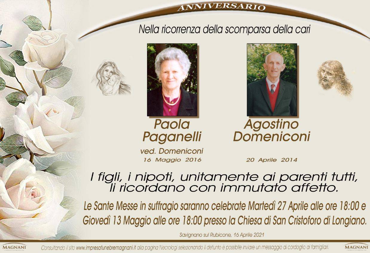 Paola Paganelli e Agostino Domeniconi