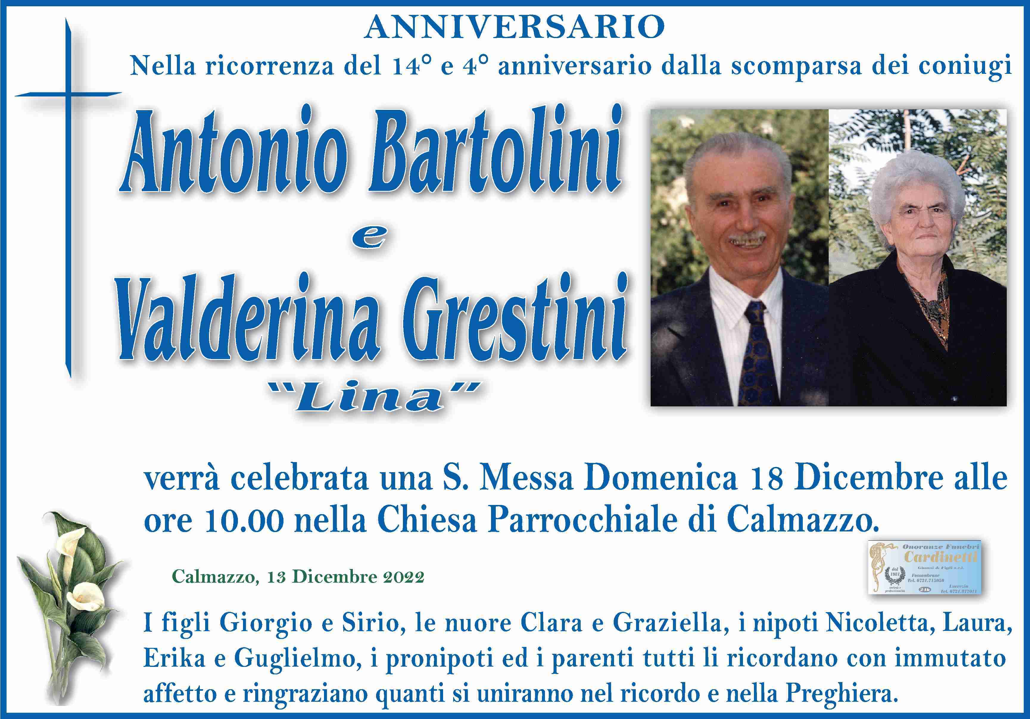 Antonio Bartolini e Valderina Grestini