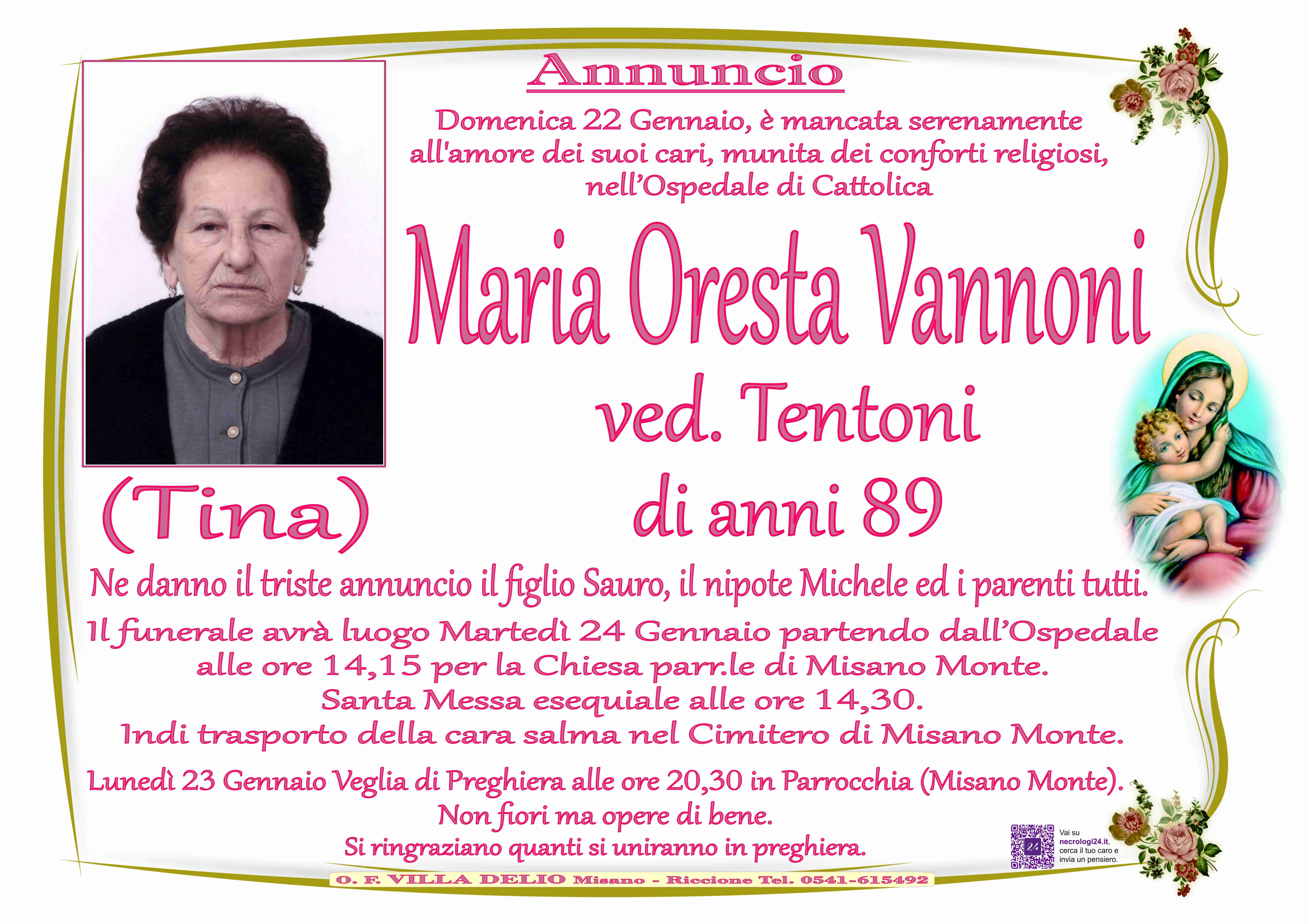 Maria Oresta (Tina) Vannoni