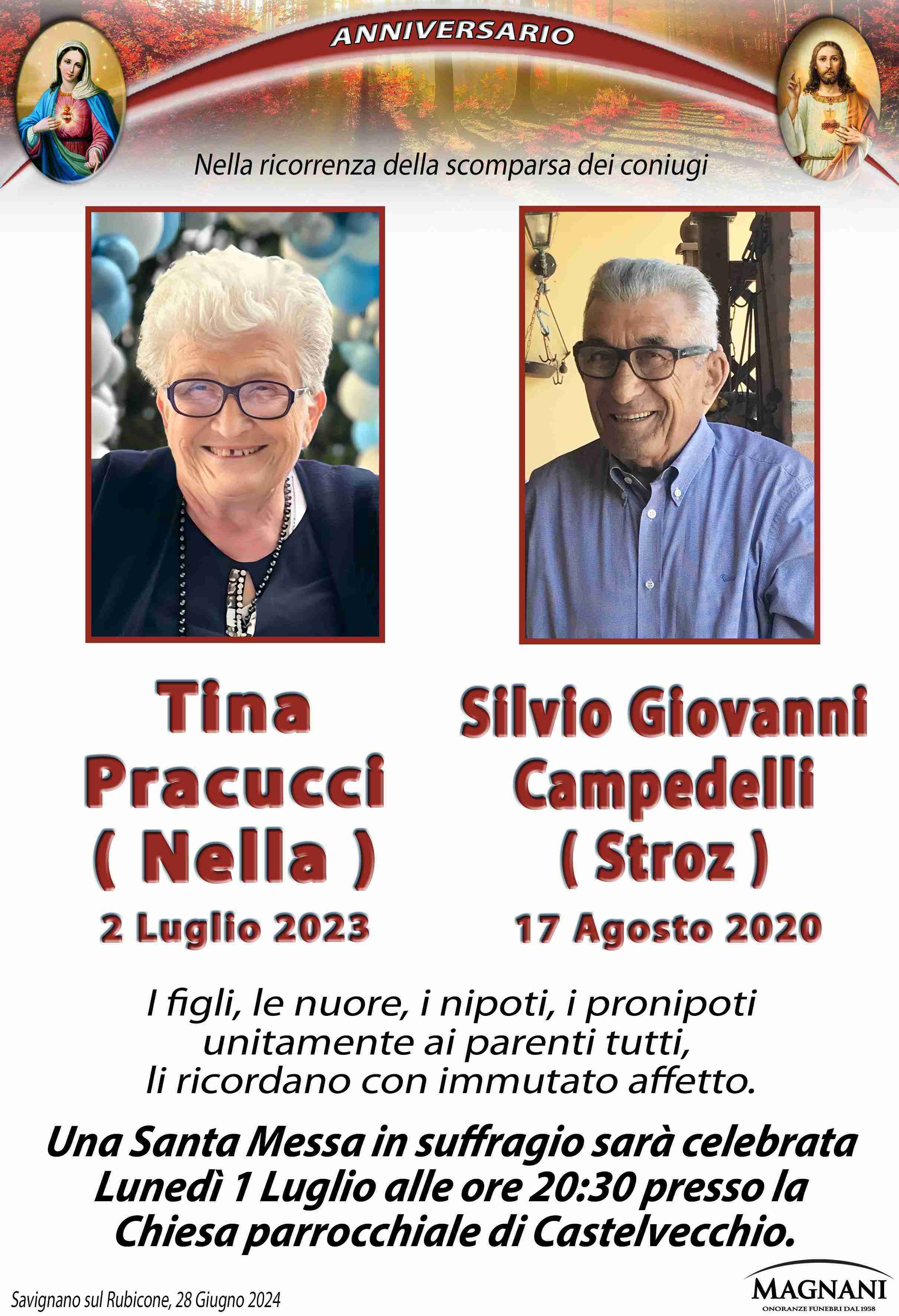 Nella Pracucci e Silvio Giovanni Campidelli