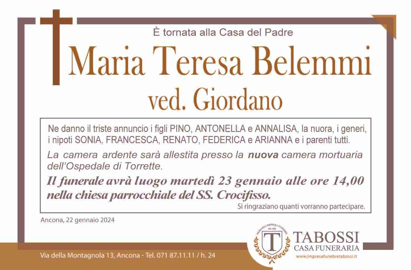 Maria Teresa Belemmi