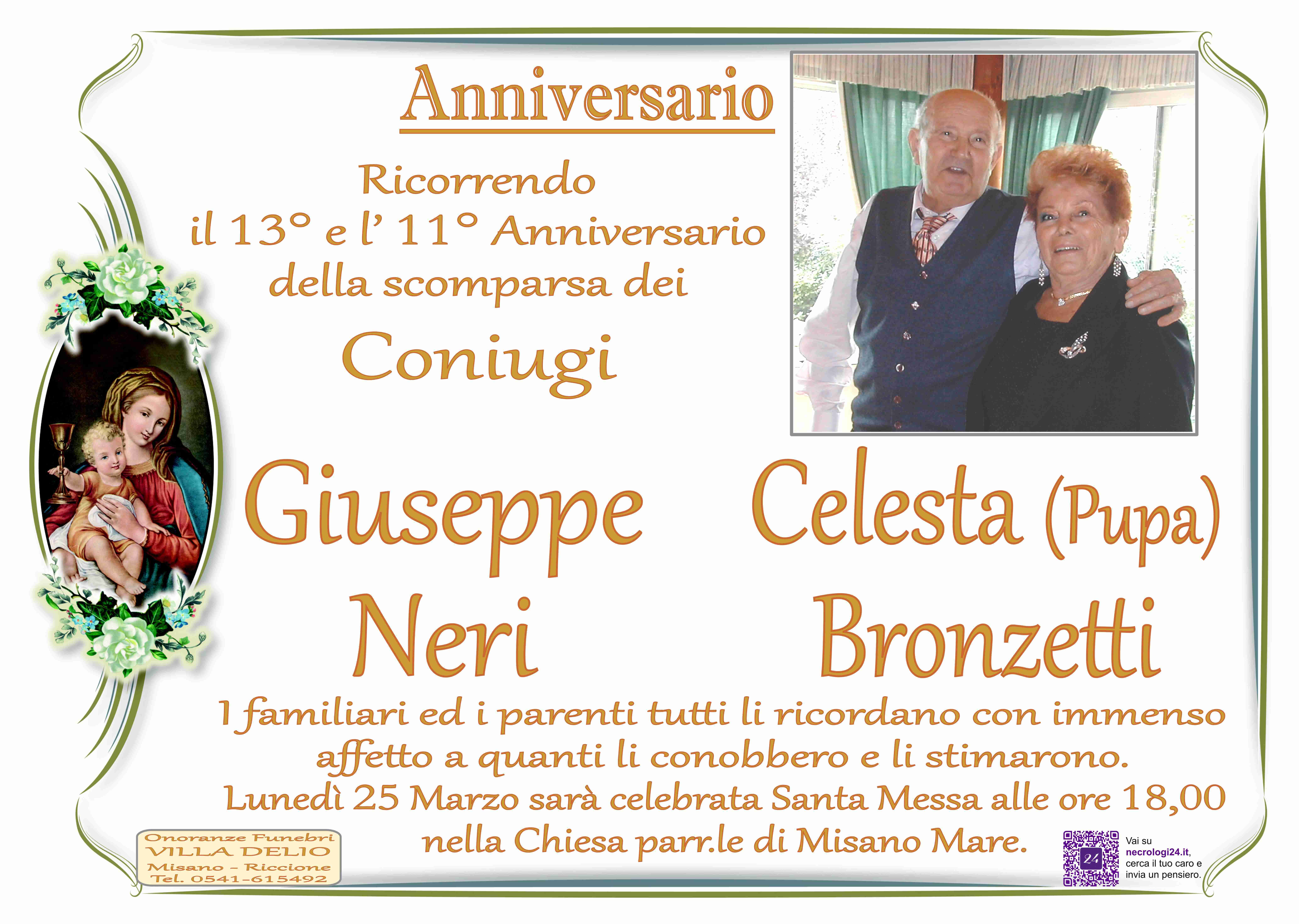 Giuseppe Neri e Celesta (Pupa) Bronzetti