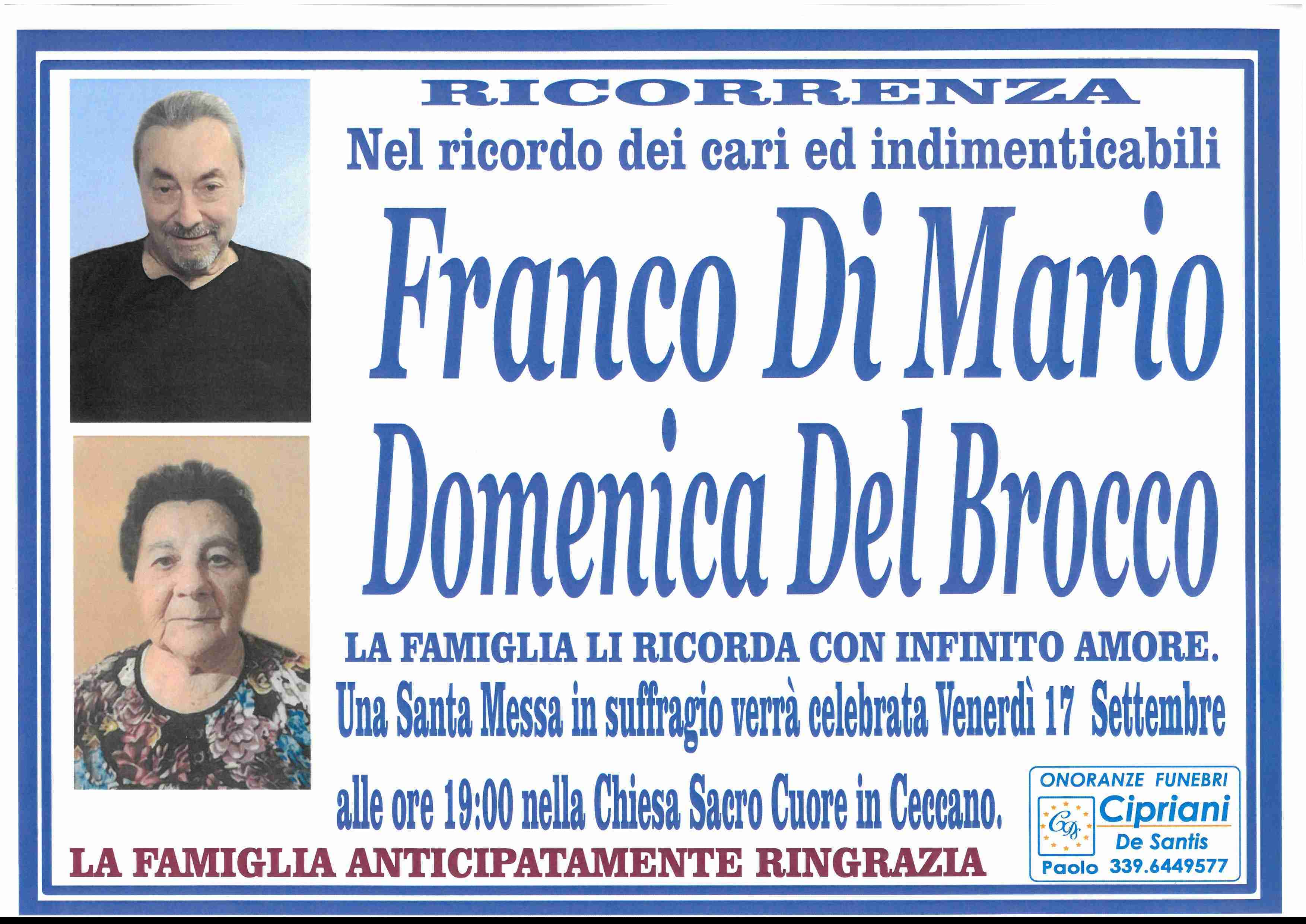 Franco Di Mario e Domenica Del Brocco