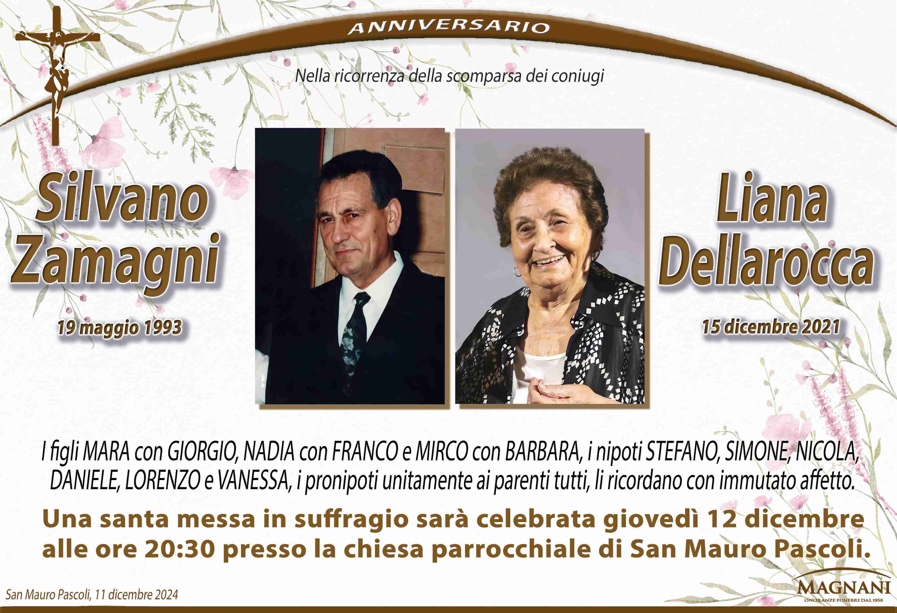 Coniugi Zamagni Silvano e Liliana Dellarocca