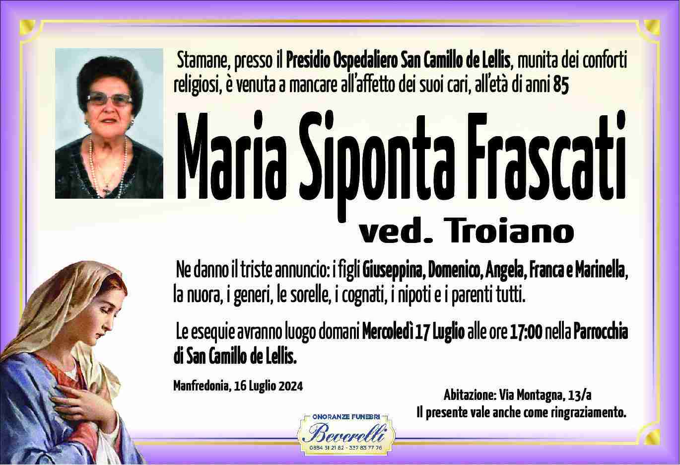 Maria Siponta Frascati