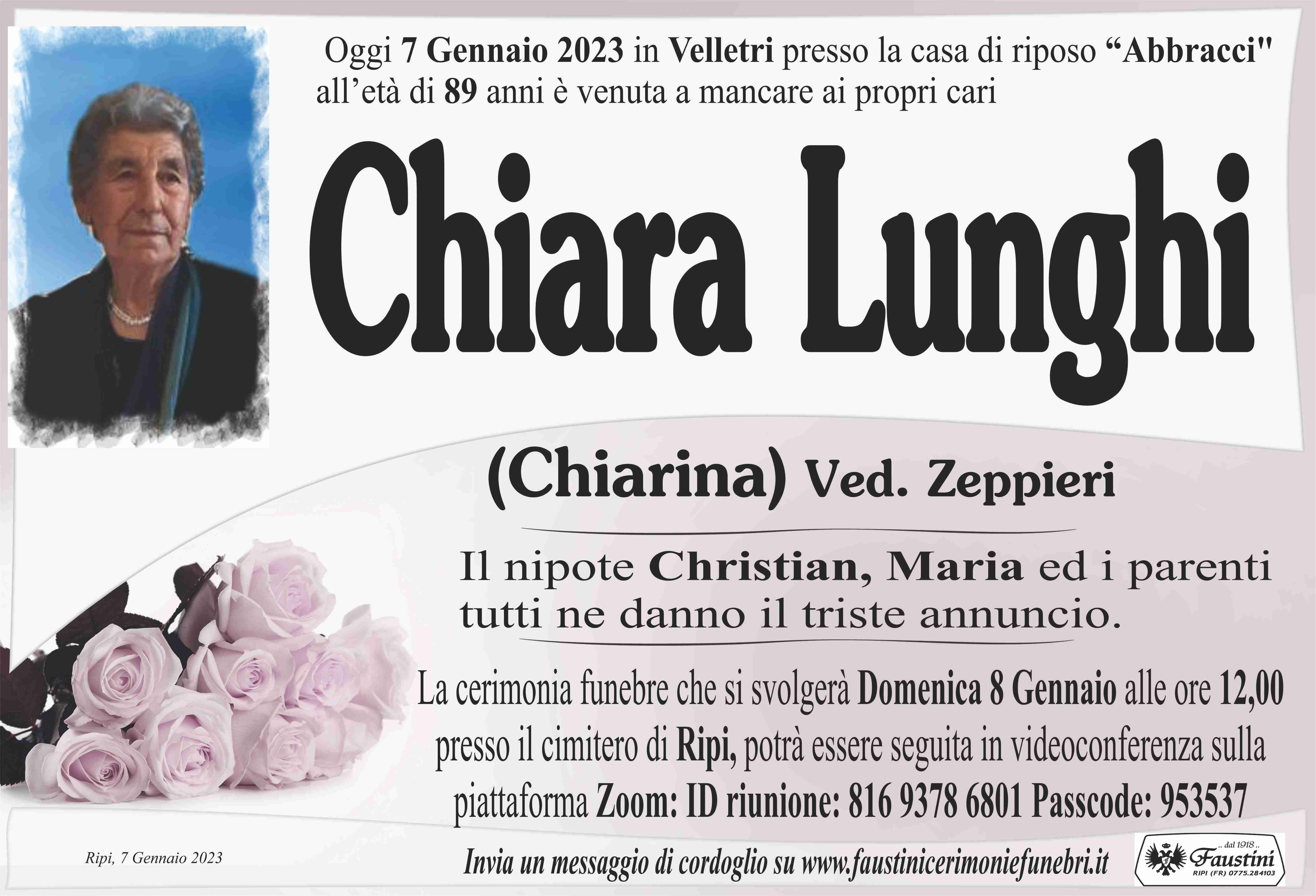 Chiara Lunghi "Chiarina"
