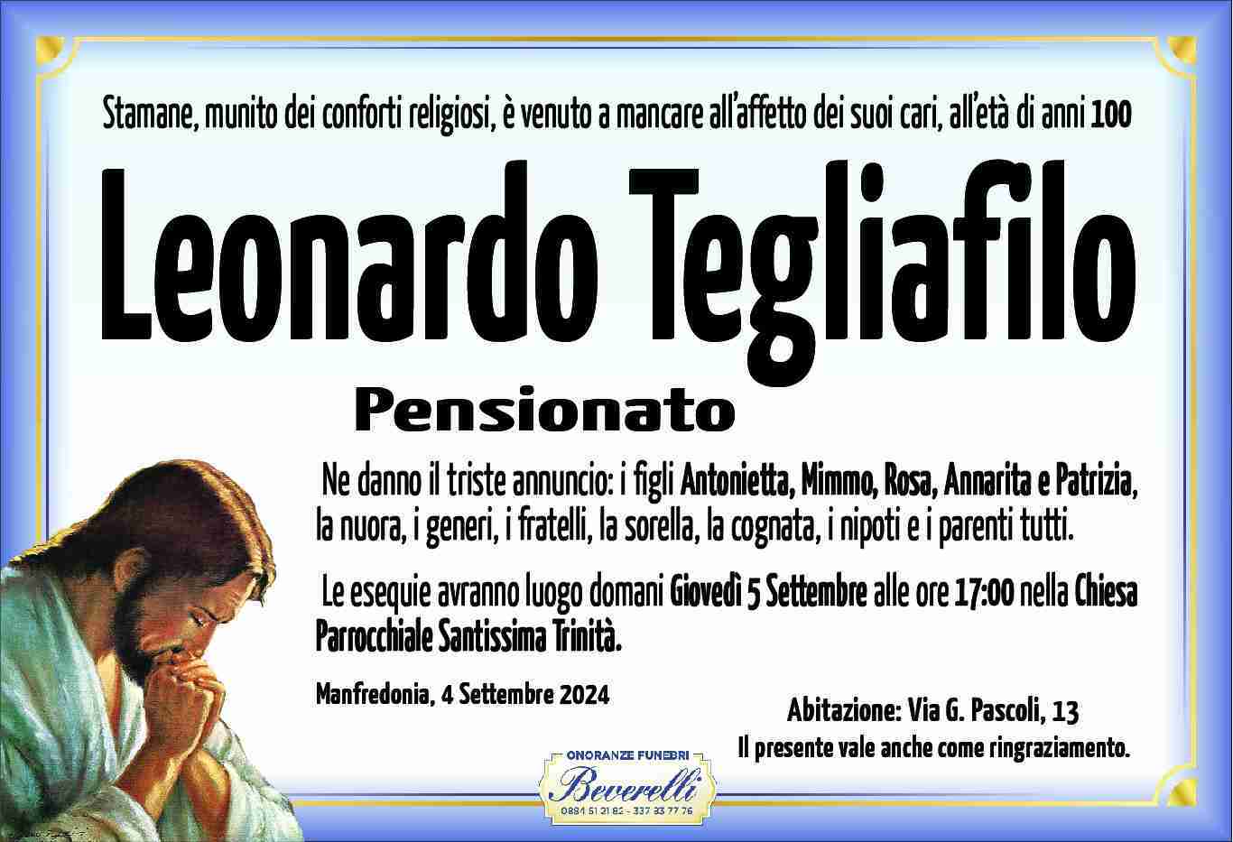 Leonardo Tegliafilo