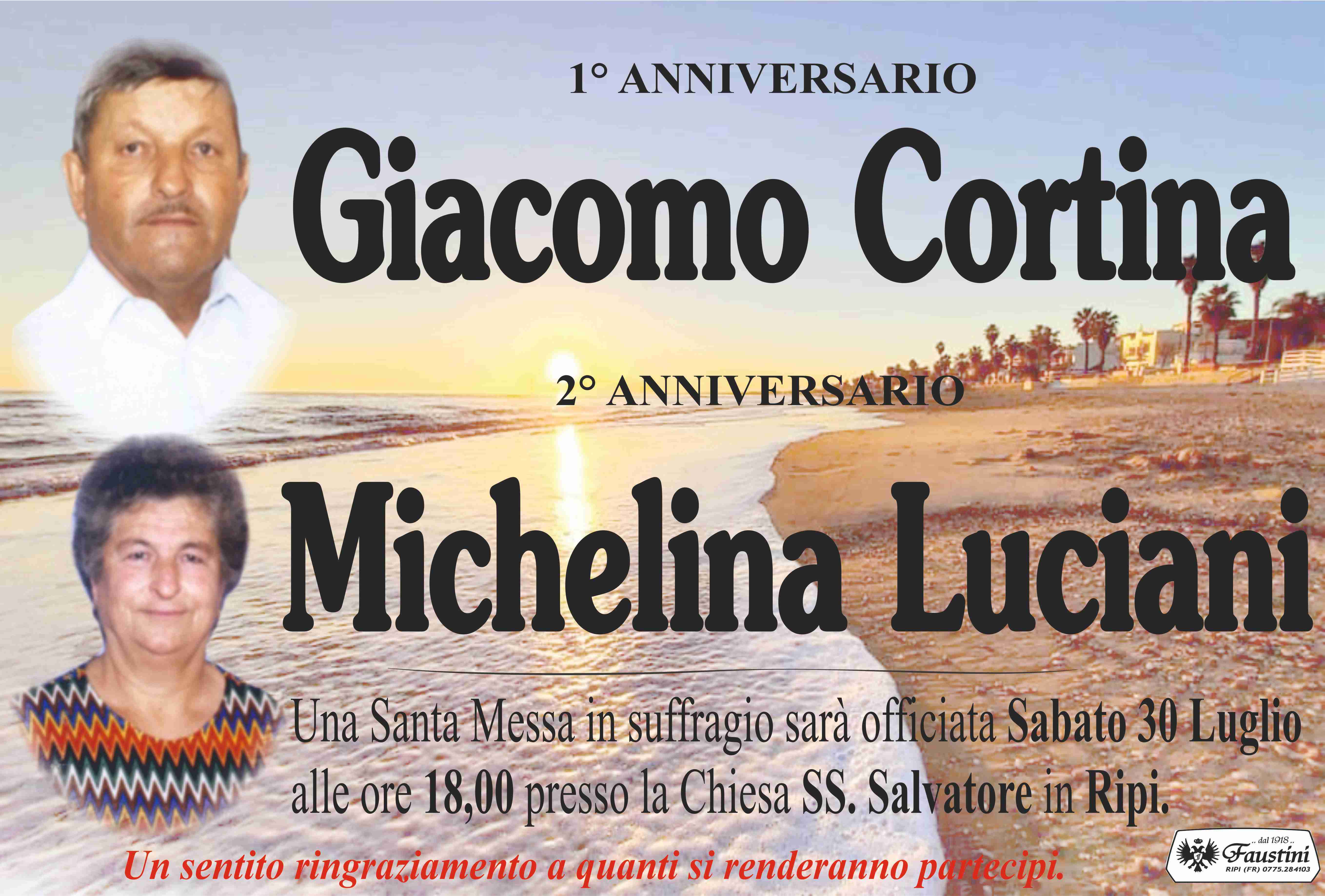 Giacomo Cortina e Michelina Luciani