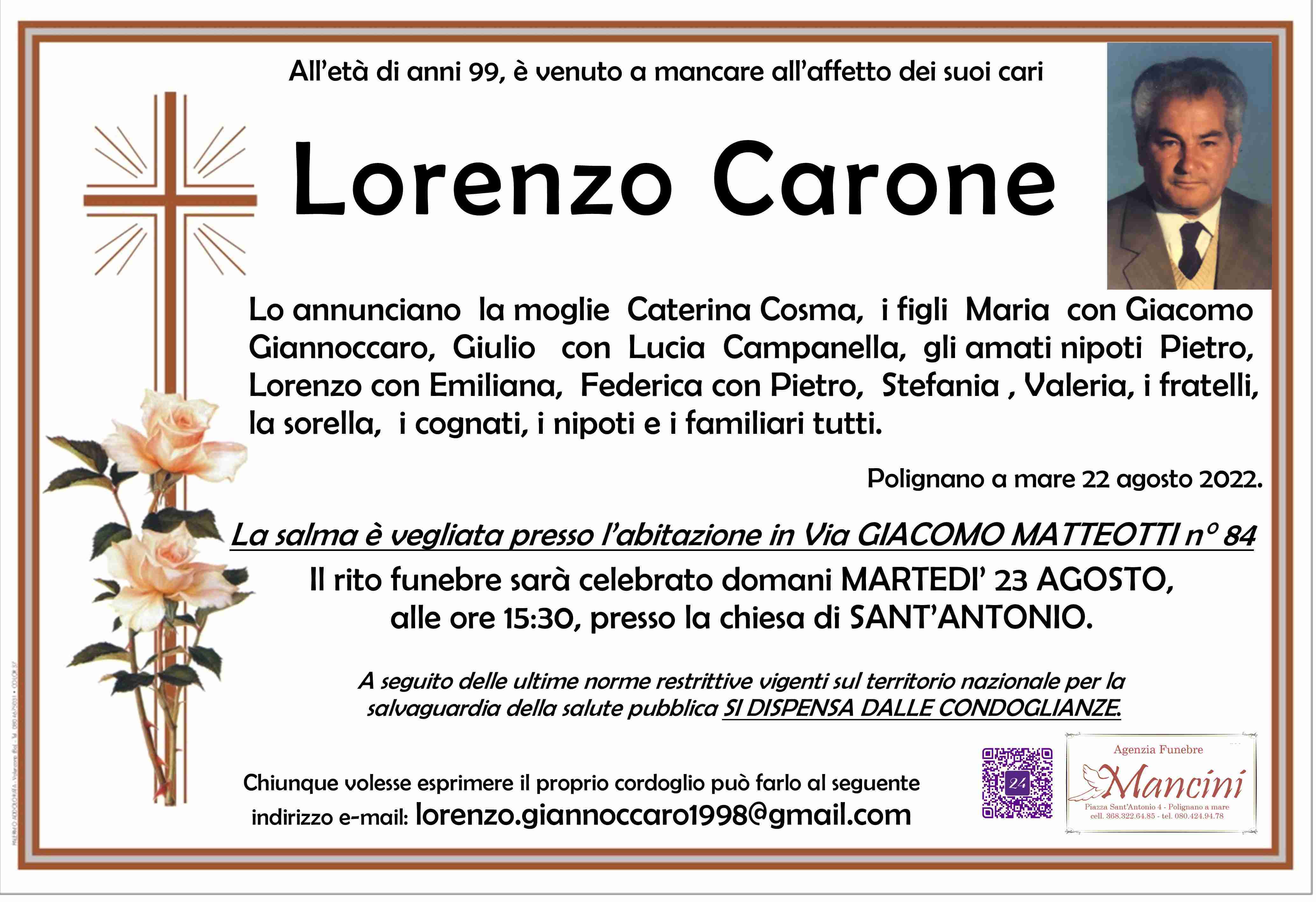 Lorenzo Carone