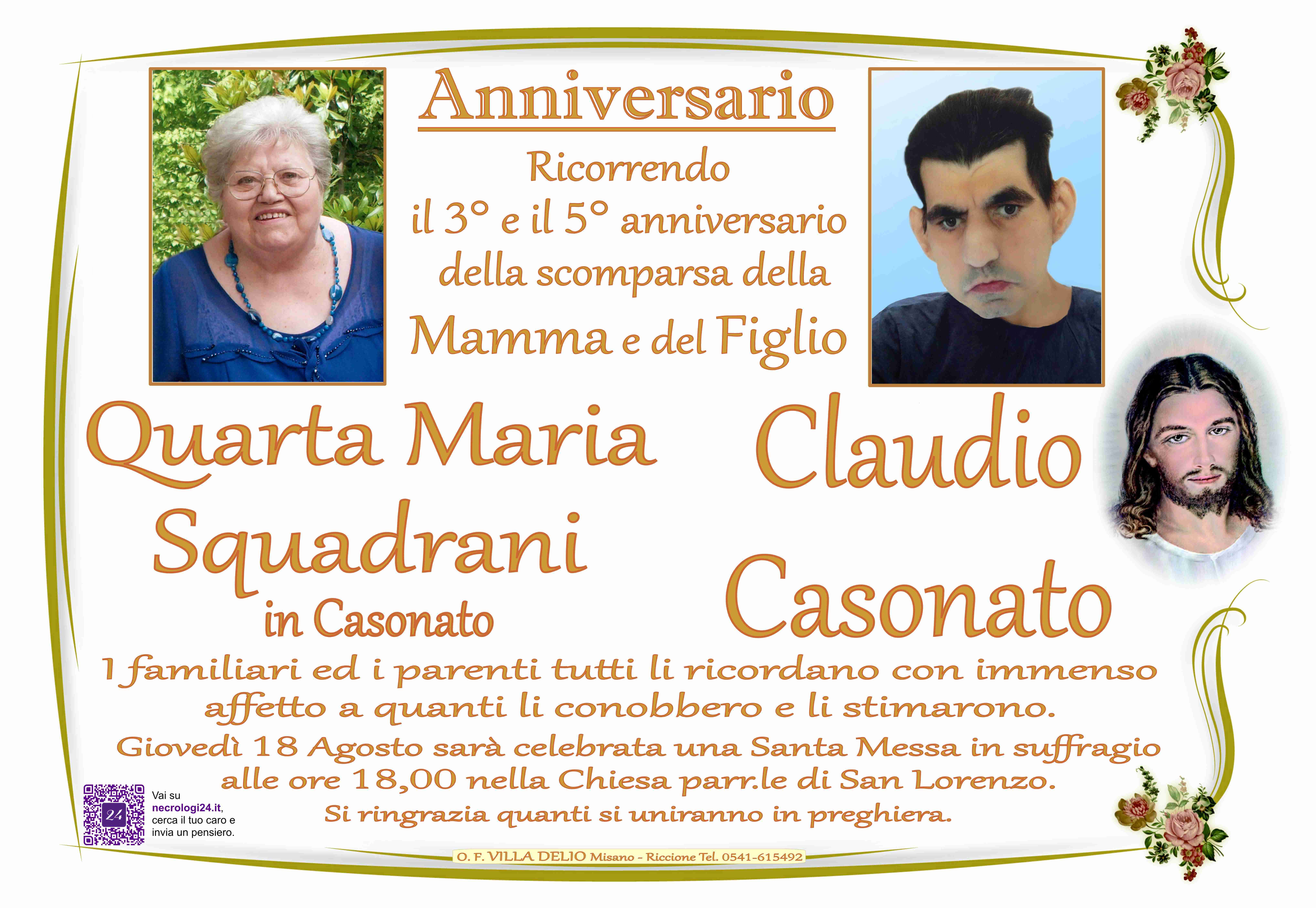 Quarta Maria Squadrani e Claudio Casonato