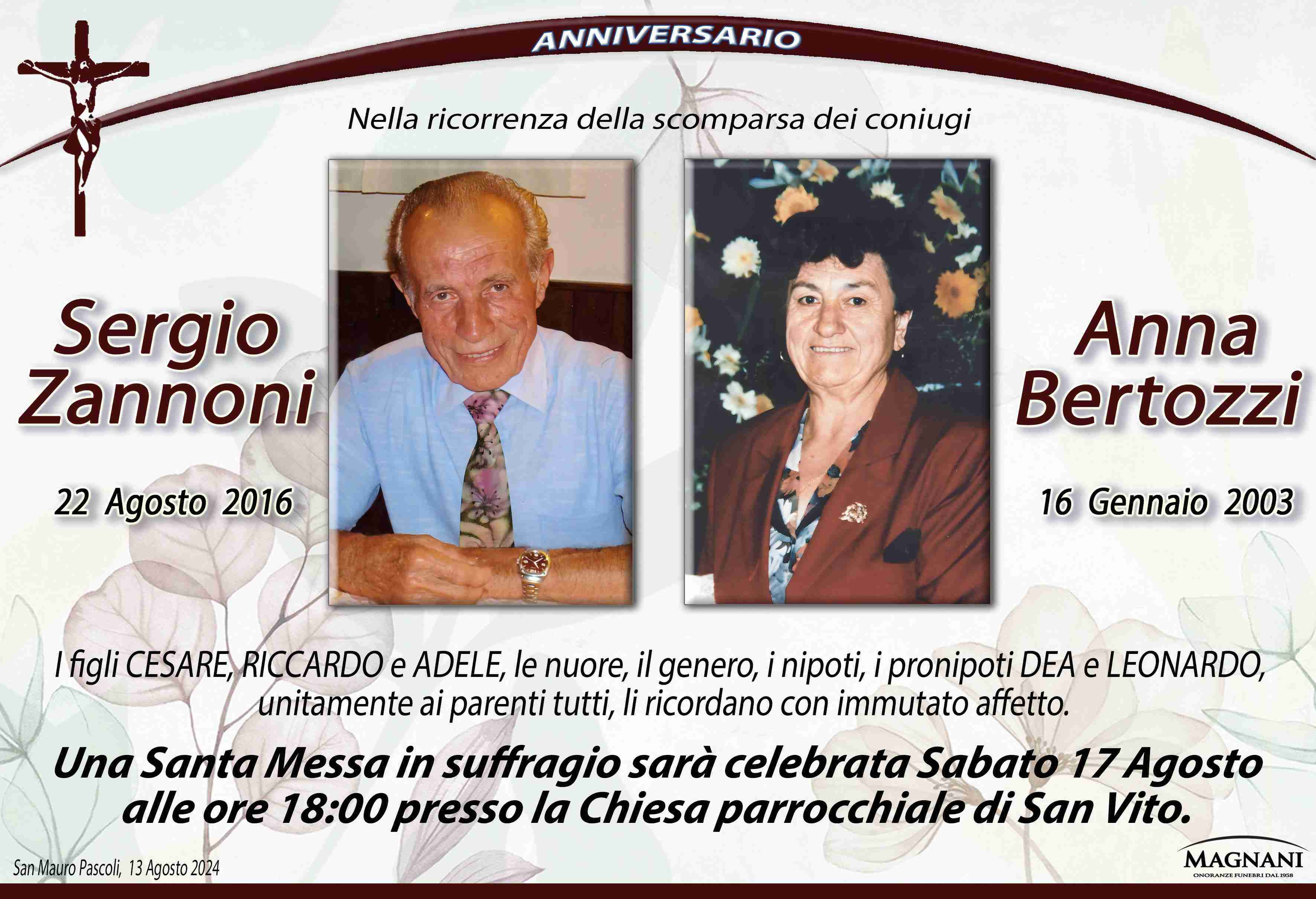 Sergio Zannoni e Anna Bertozzi