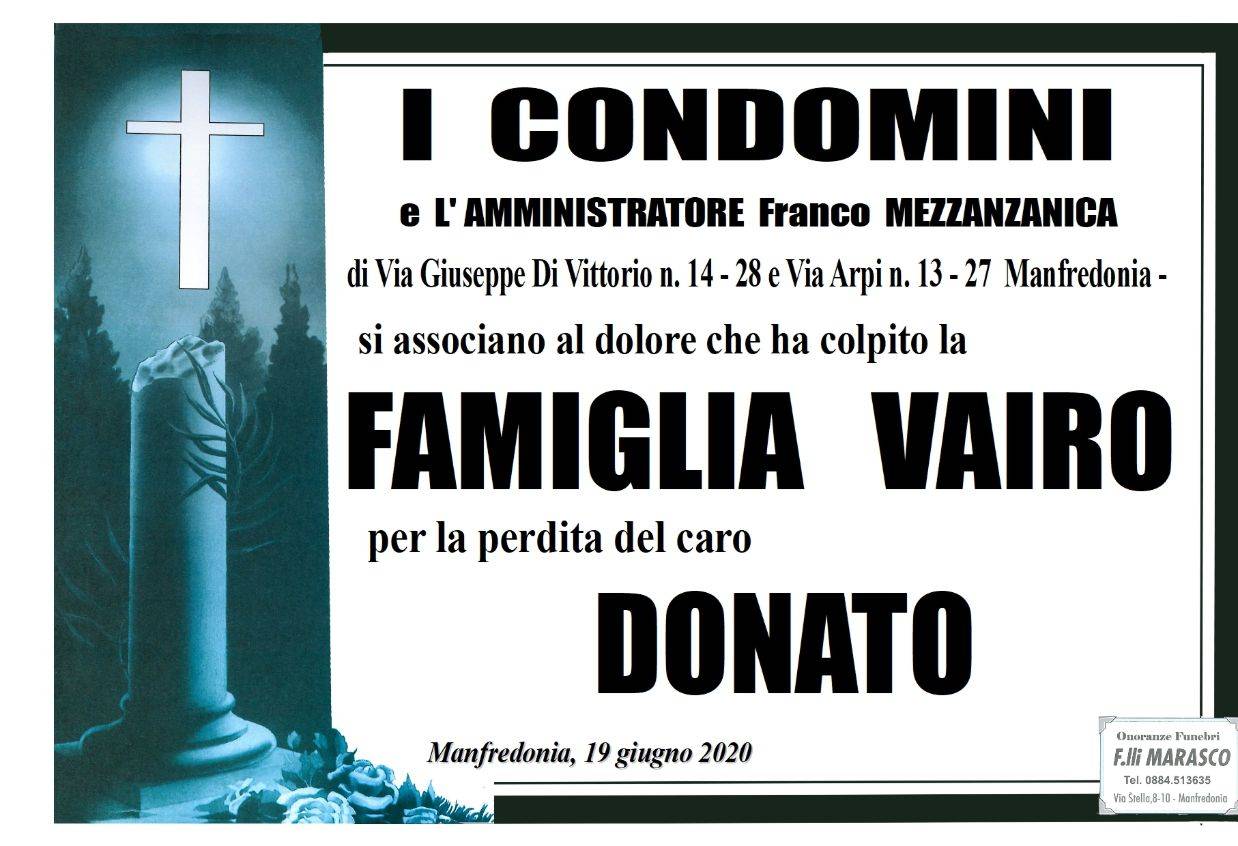 I Condomini e l'Amministratore Franco Mezzanzanica - Manfredonia