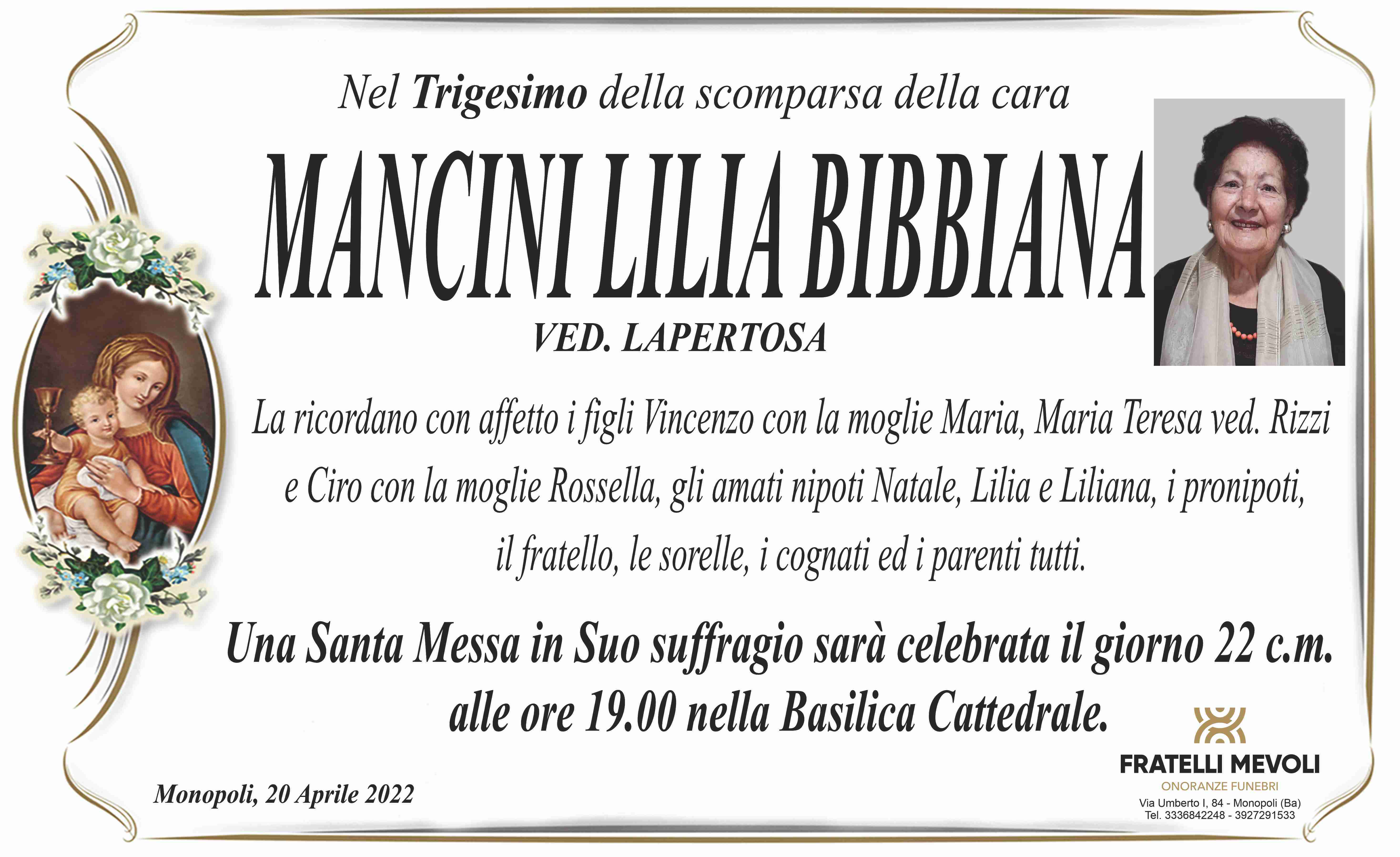 Lilia Bibbiana Mancini