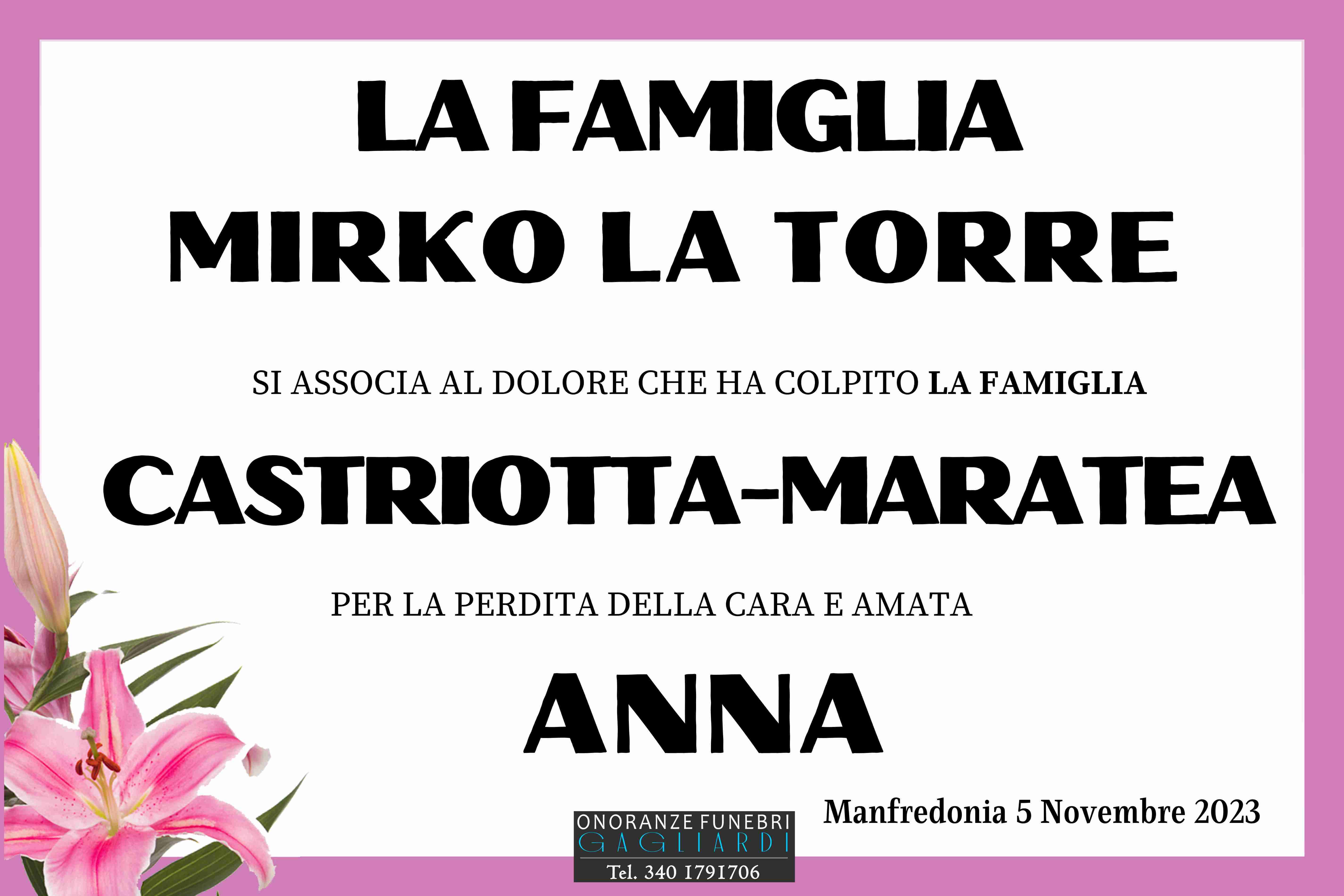 Anna Castriotta in Maratea